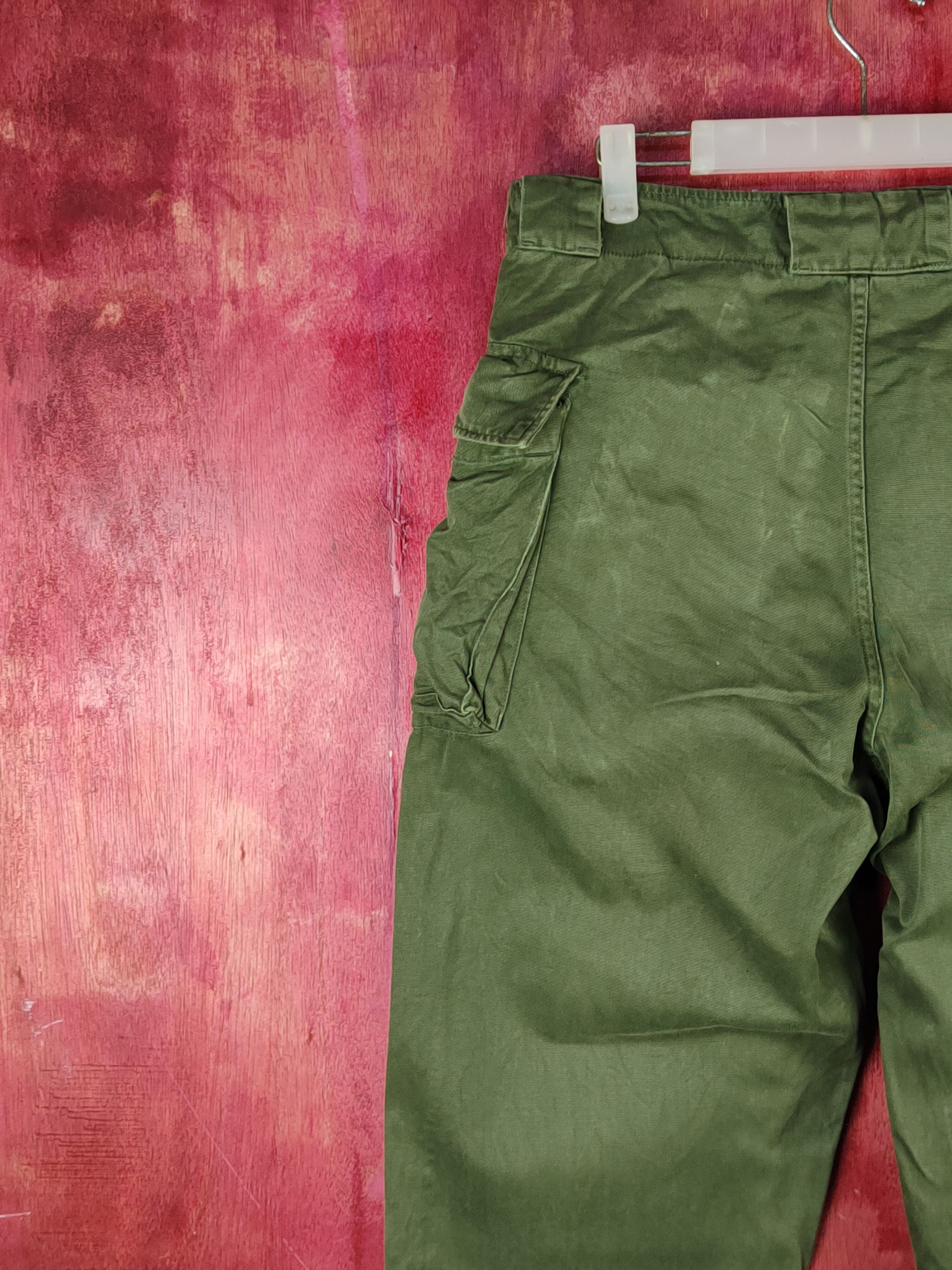 Vintage Japan military Green double knee Tactical Cargo Pants #S2049 Size US 31 - 8 Thumbnail