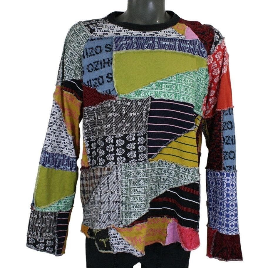 Supreme Supreme SS23 Multi-Color Patchwork Jacquard Cut & Sew