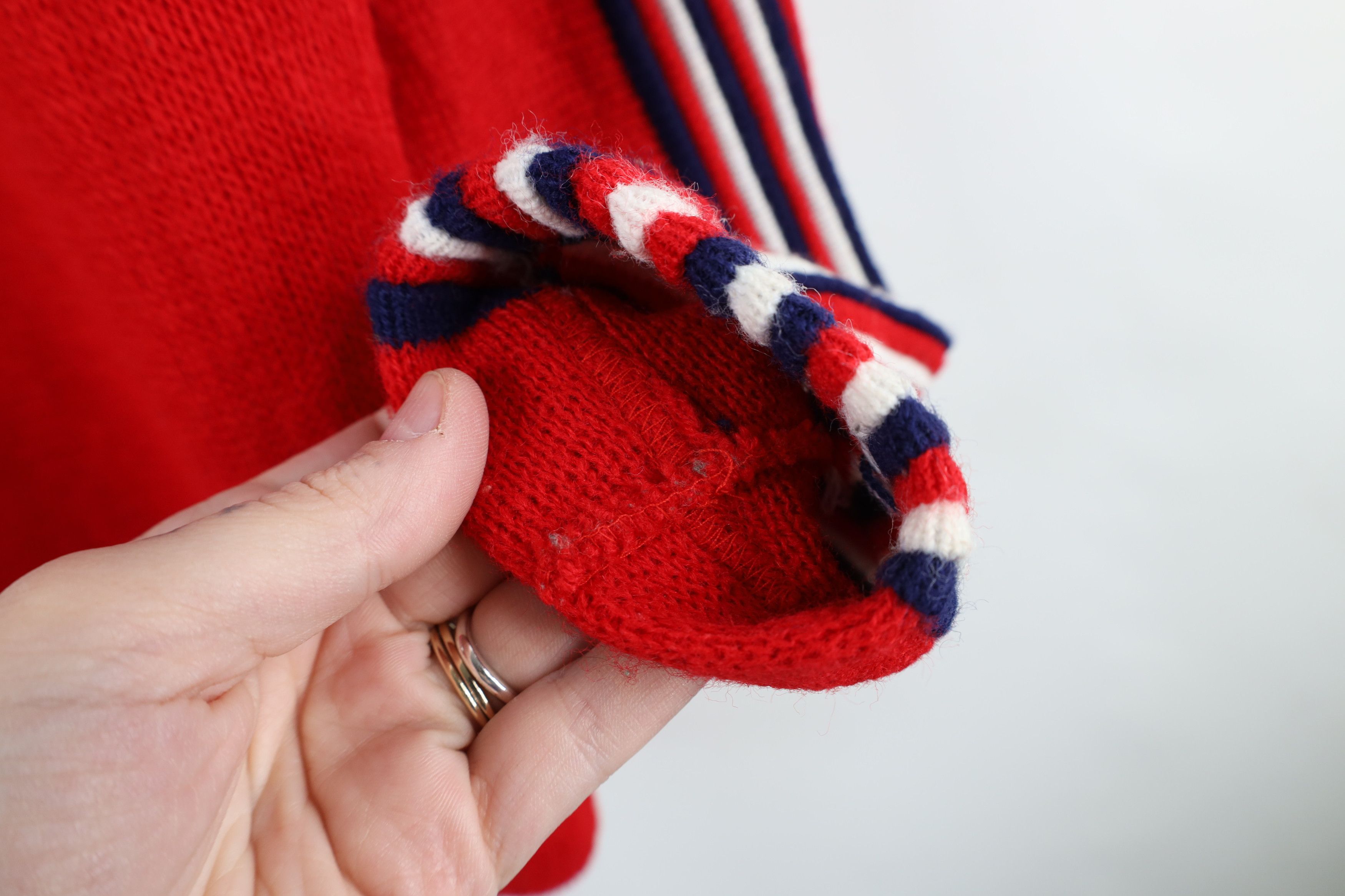 Ocean Pacific × Vintage Vintage 80s 90s Ocean Pacific Knit Surf Sweater Red USA Size M / US 6-8 / IT 42-44 - 4 Thumbnail