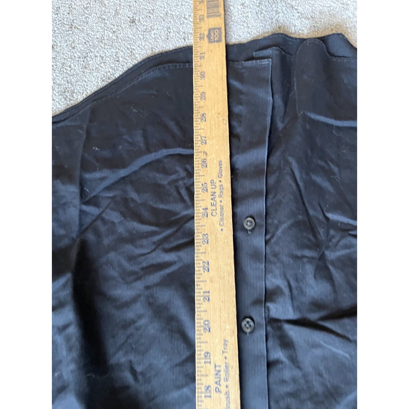 Calvin Klein Calvin Klein Collection Shirt Men Slim 16.5 Black Cotton & Elastine Stretch Button-Down Long Sleeve Size US L / EU 52-54 / 3 - 4 Thumbnail