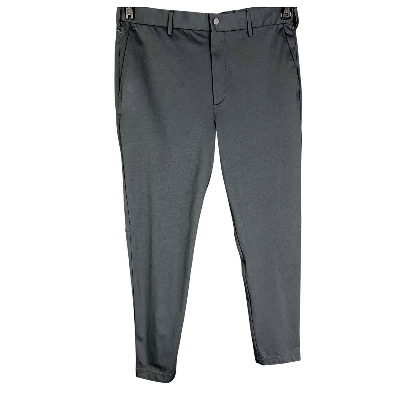Banana Republic Banana Republic Men 36x32 Dark Gray Slim Stretch Dress Pants Size US 36 / EU 52 - 10 Thumbnail