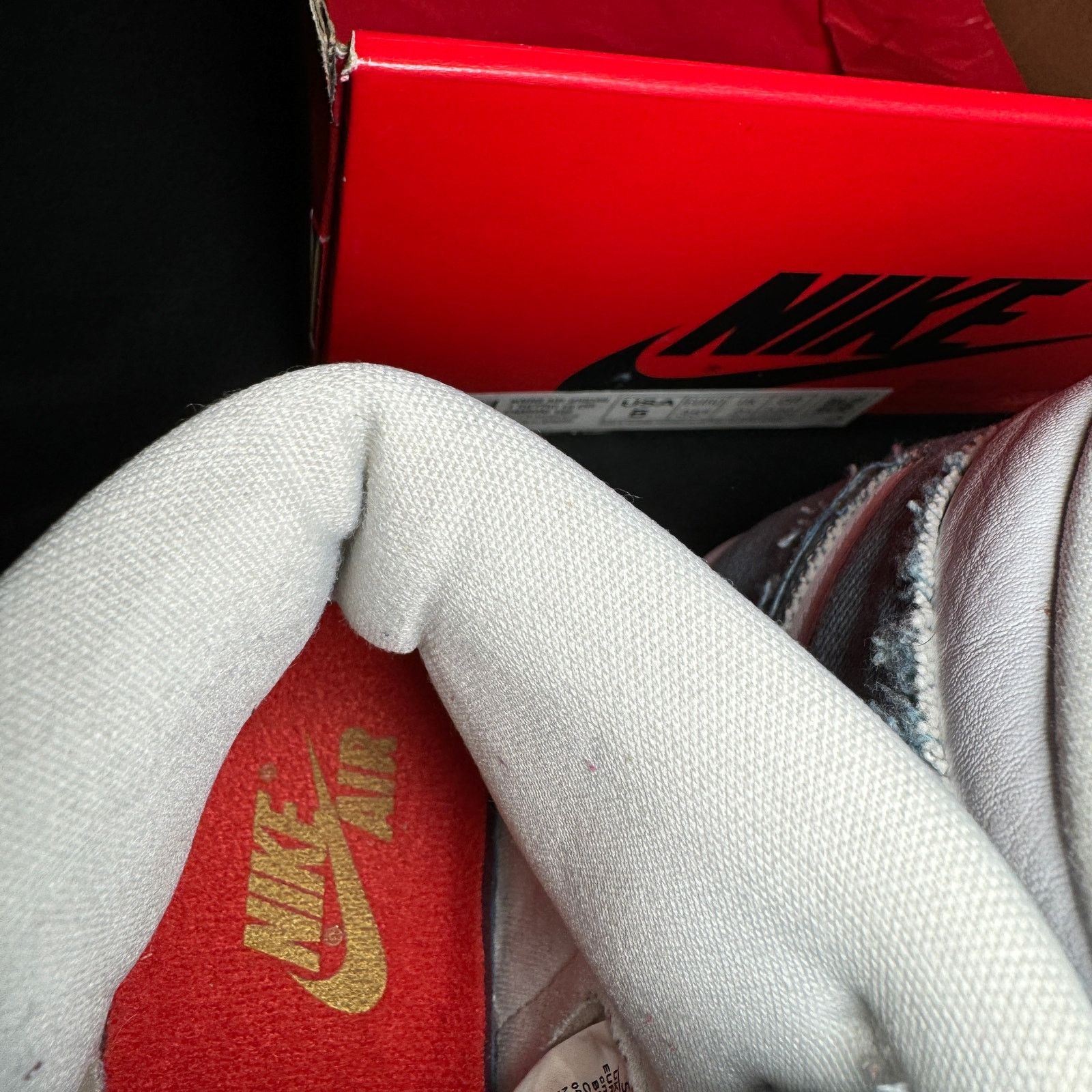 Jordan Brand × Nike Size 5 - Wmns Air Jordan 1 Retro High OG Denim Women's Shoes Size US 5 / IT 35 - 6 Thumbnail