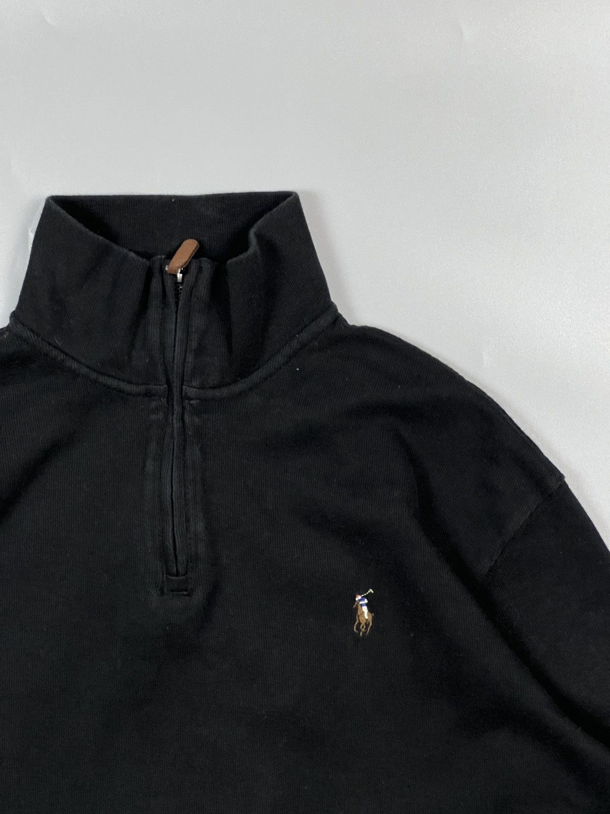 Polo Ralph Lauren Polo Ralph Lauren 1/4 Zip Cotton Pullover (Y0376) Size US L / EU 52-54 / 3 - 3 Thumbnail