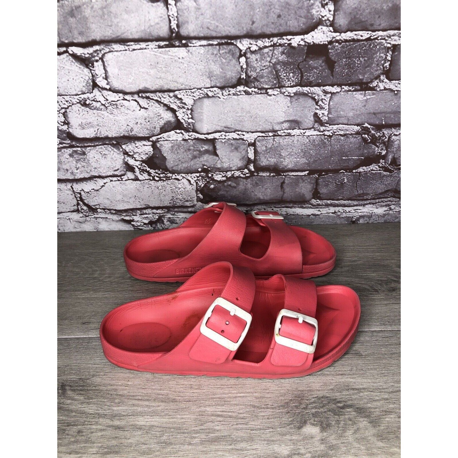 Birkenstock Birkenstock Arizona EVA Pink Foam Rubber Slides Sandals Wome Size US 6.5 / IT 36.5 - 19 Thumbnail