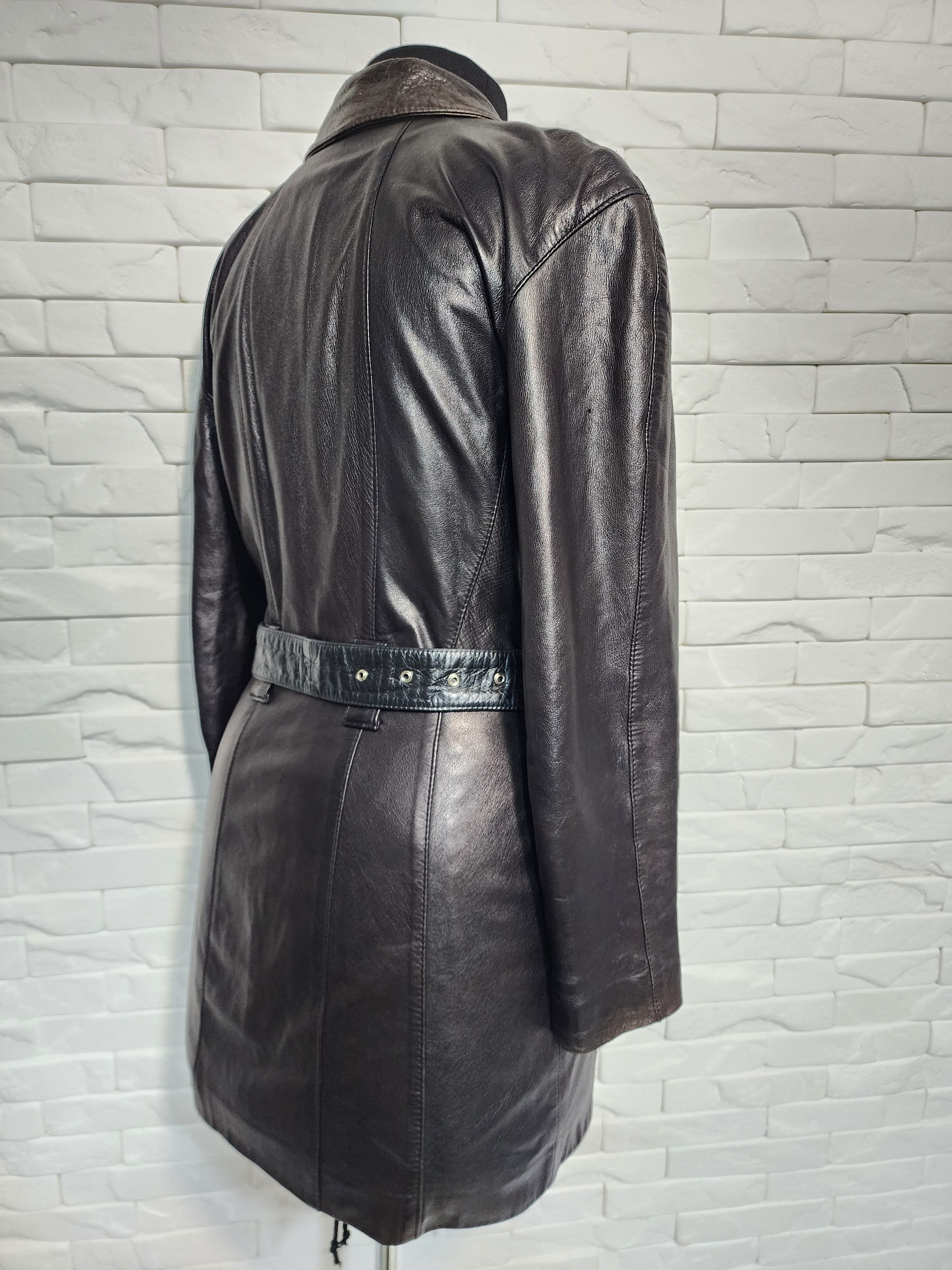 Genuine Leather Black Genuine Leather Jacket: Size S / US 4 / IT 40 - 5 Thumbnail