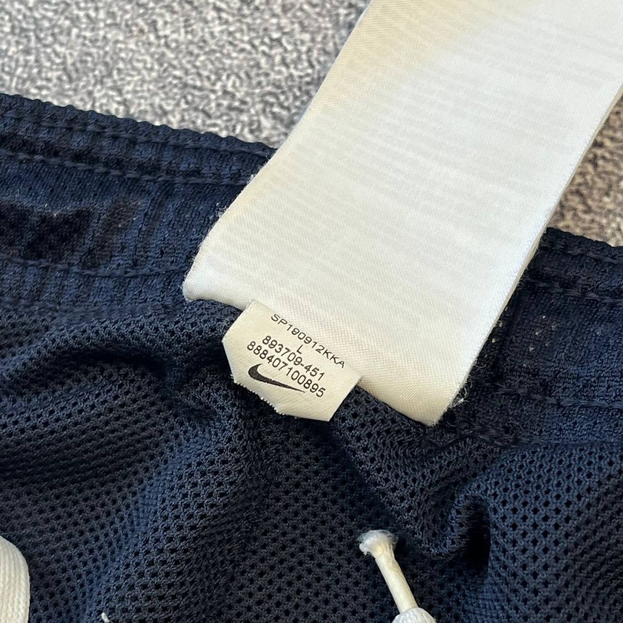 Nike × Vintage Nike Vintage Blue Nylon Drill Pants,Size L Size US 33 - 5 Thumbnail