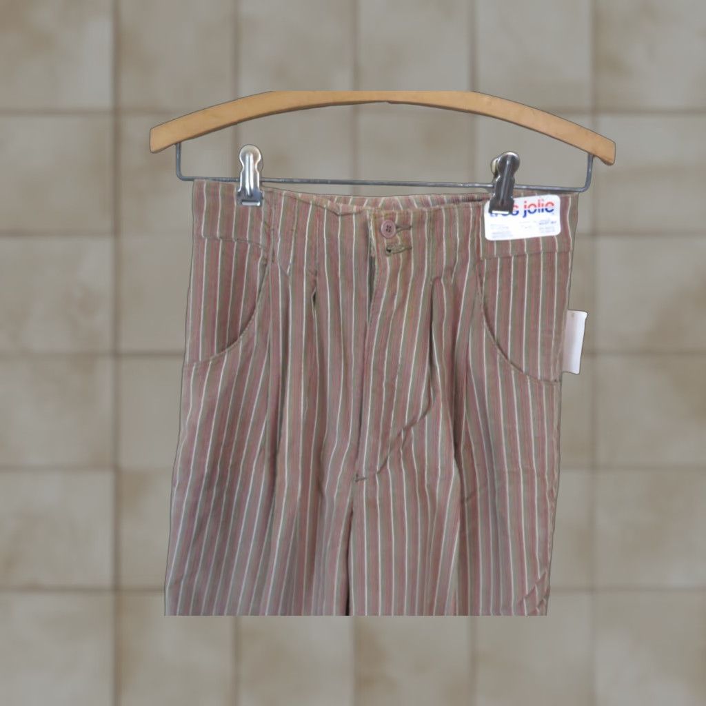 Vintage VINTAGE Tres Jolie Jeans Pants stripe corduroy 7/8 Brown 1970s Hippie Everyday Mens Womens Boys Girls Size 28" / US 6 / IT 42 - 1 Thumbnail