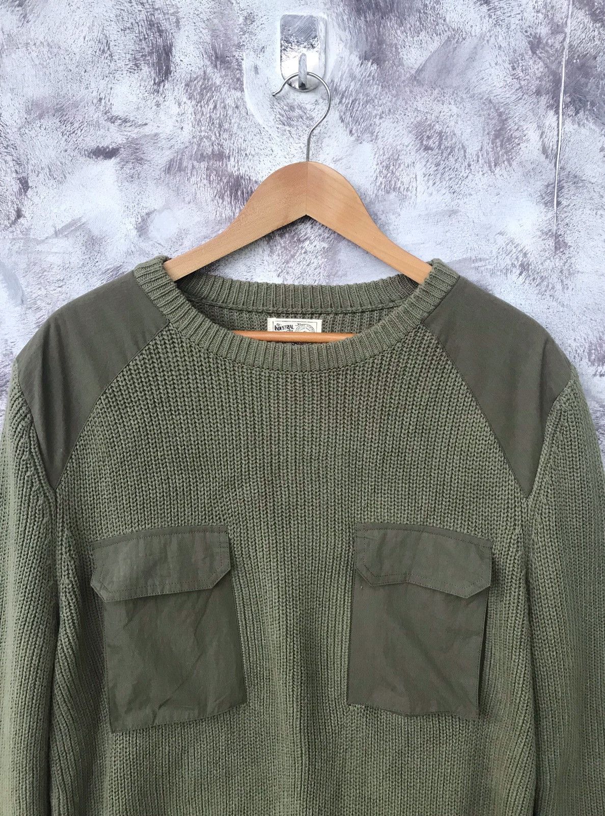Designer Maden Workwear pocket sweater knit sweatshirts pullover Size US M / EU 48-50 / 2 - 3 Thumbnail