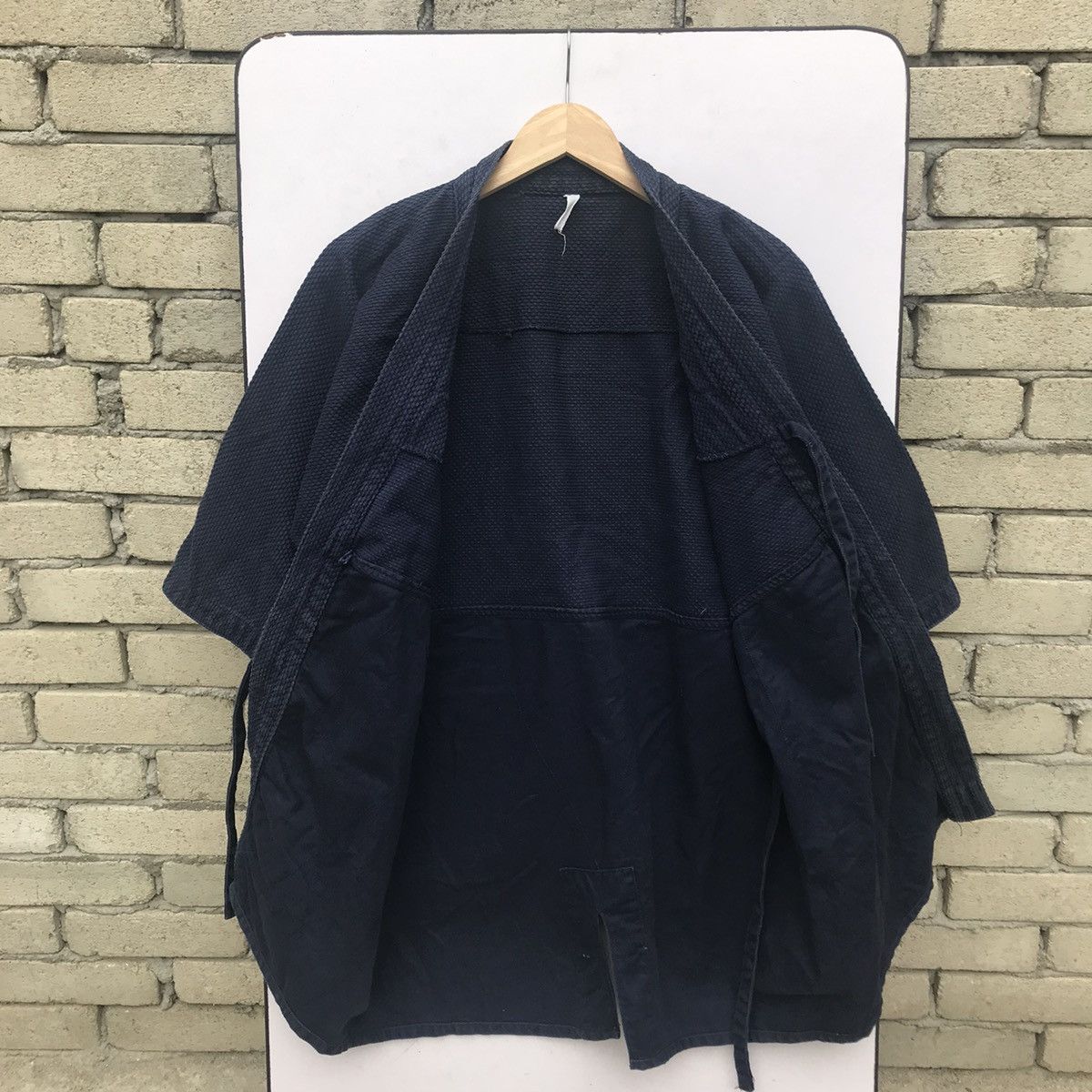 Vintage Vintage Kimono Blue Indigo Sashiko Style Size US L / EU 52-54 / 3 - 3 Thumbnail