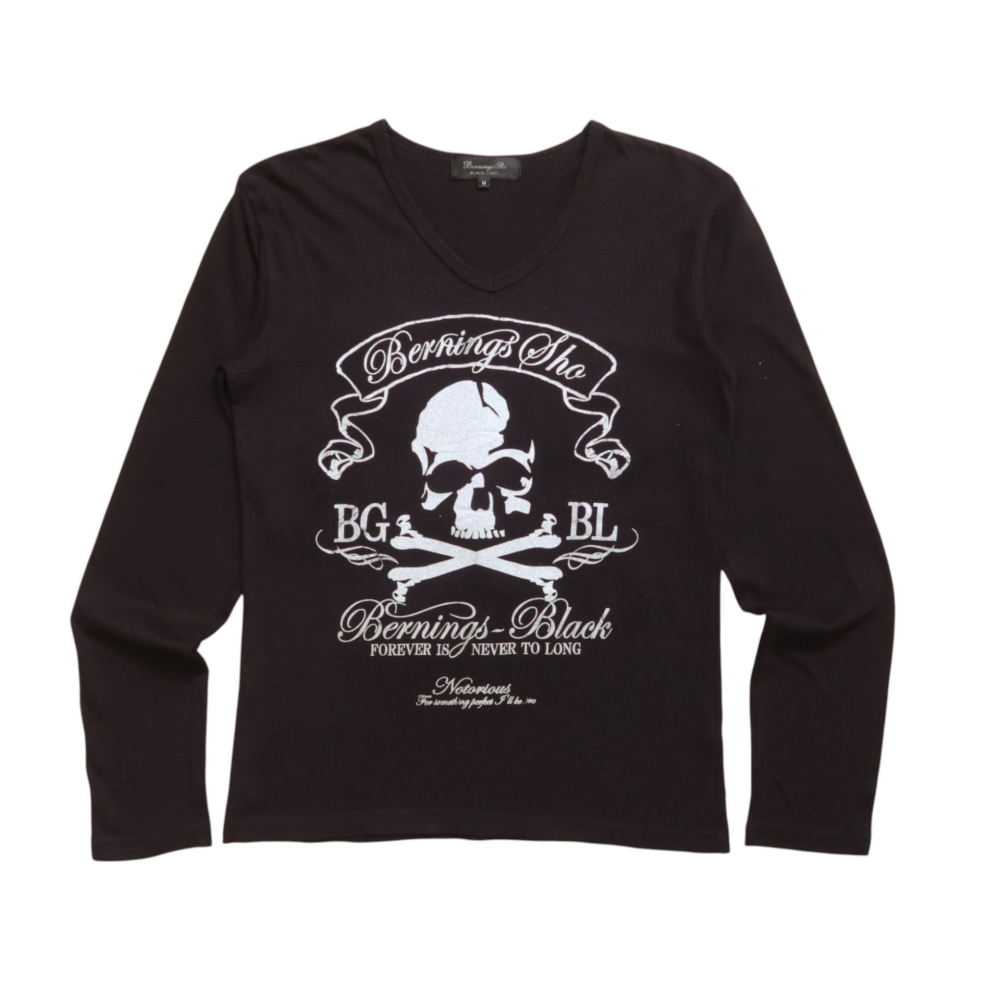 Japanese Brand 1990s Vkei Style Berning Sho Poem Skull Y2K Size US M / EU 48-50 / 2 - 1 Thumbnail