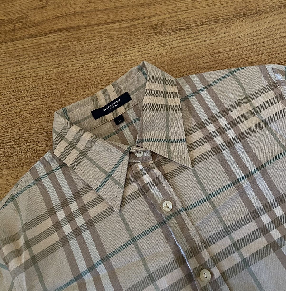 Burberry Burberry Wmns Shirt x Vintage x Luxury Size L / US 10 / IT 46 - 1 Thumbnail
