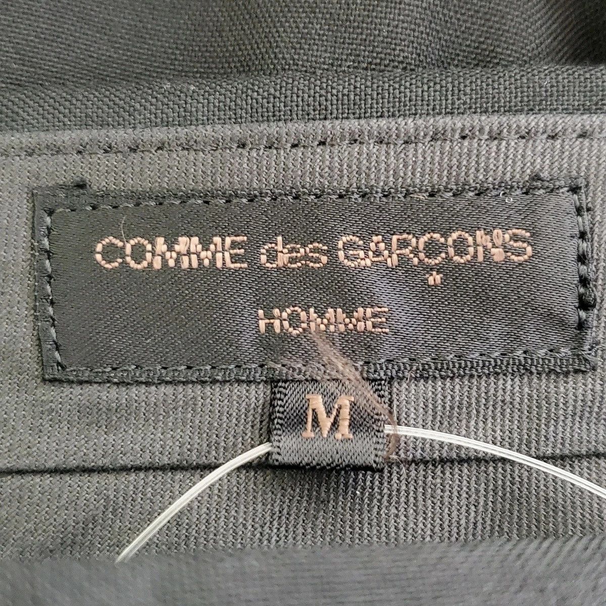 Comme des Garcons Homme Casual Pants full length plain zipper 2 tucks wool Black Size US 31 - 4 Thumbnail