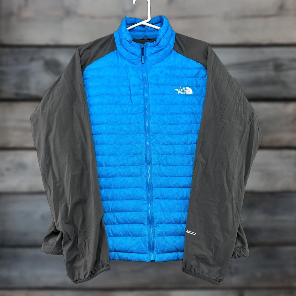 The North Face North Face Jacket Mens L Blue Puffer Full Zip Nylon Insulated Down 800 Fill Size US L / EU 52-54 / 3 - 1 Thumbnail