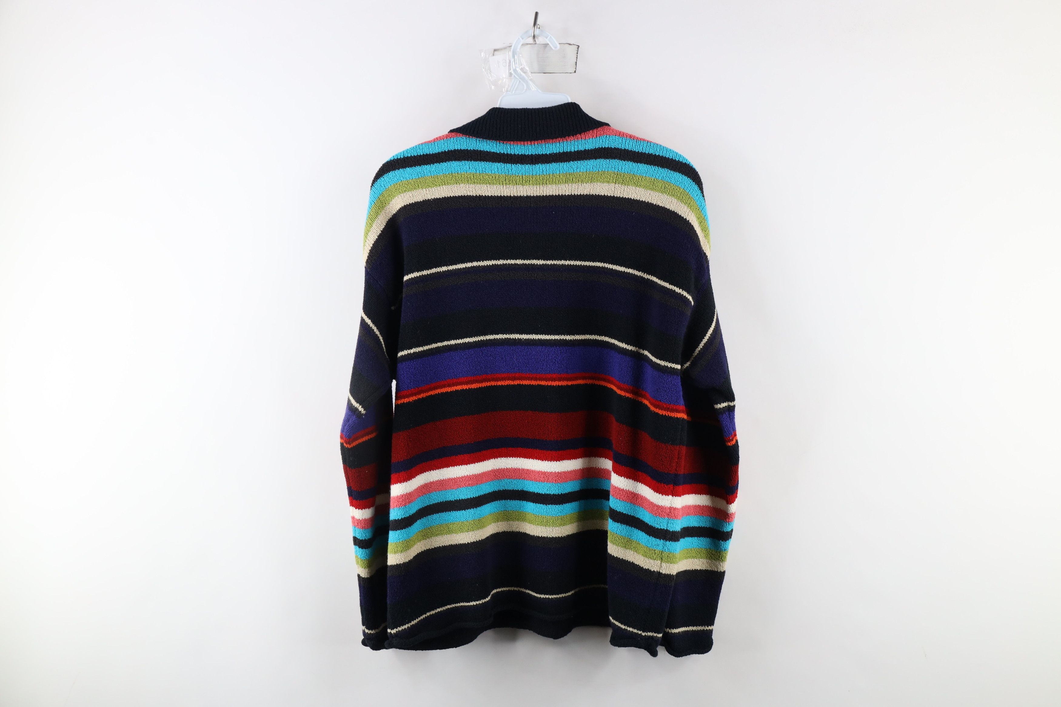 Vintage Vintage 90s Streetwear Knit Collared Half Zip Sweater Size M / US 6-8 / IT 42-44 - 7 Thumbnail