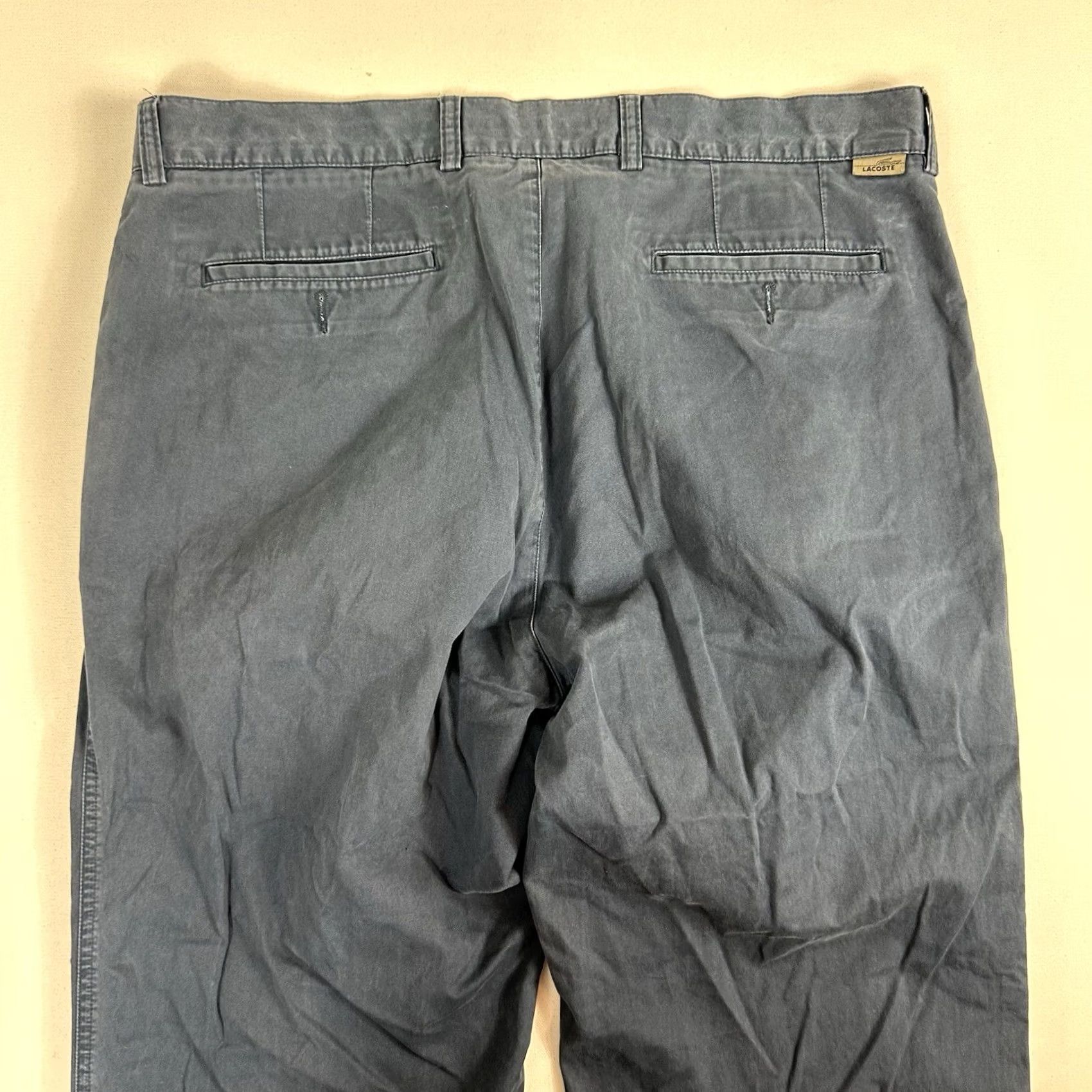 Lacoste Lacoste Chino Pants Men Regular Fit Blue Cotton EU 50 38x29 Preppy Size US 38 / EU 54 - 5 Thumbnail
