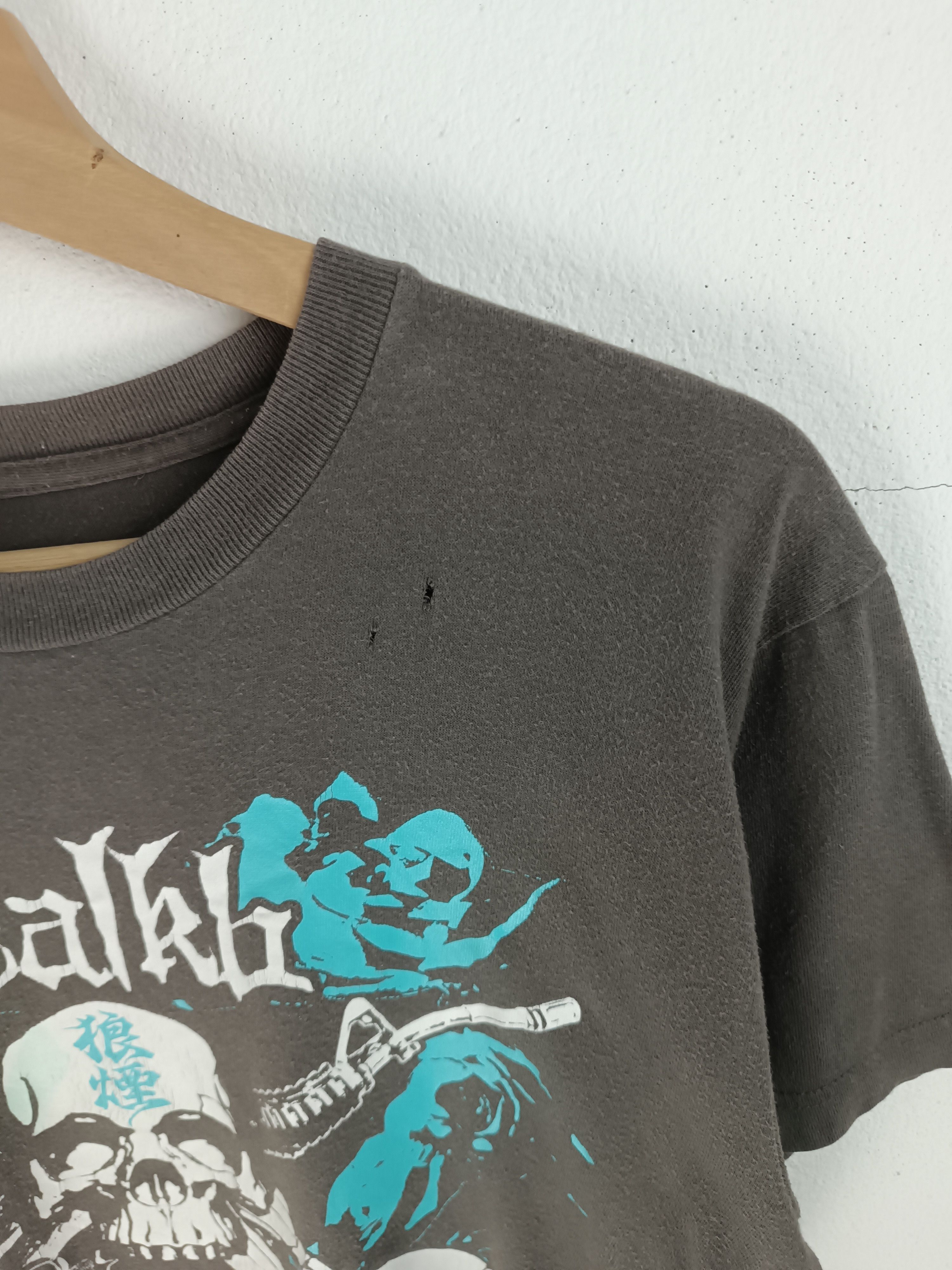 Band Tees THRASHED FADED VINTAGE JEALKB SKULLSHIT PUNK METAL GRUNGE Size US M / EU 48-50 / 2 - 5 Thumbnail