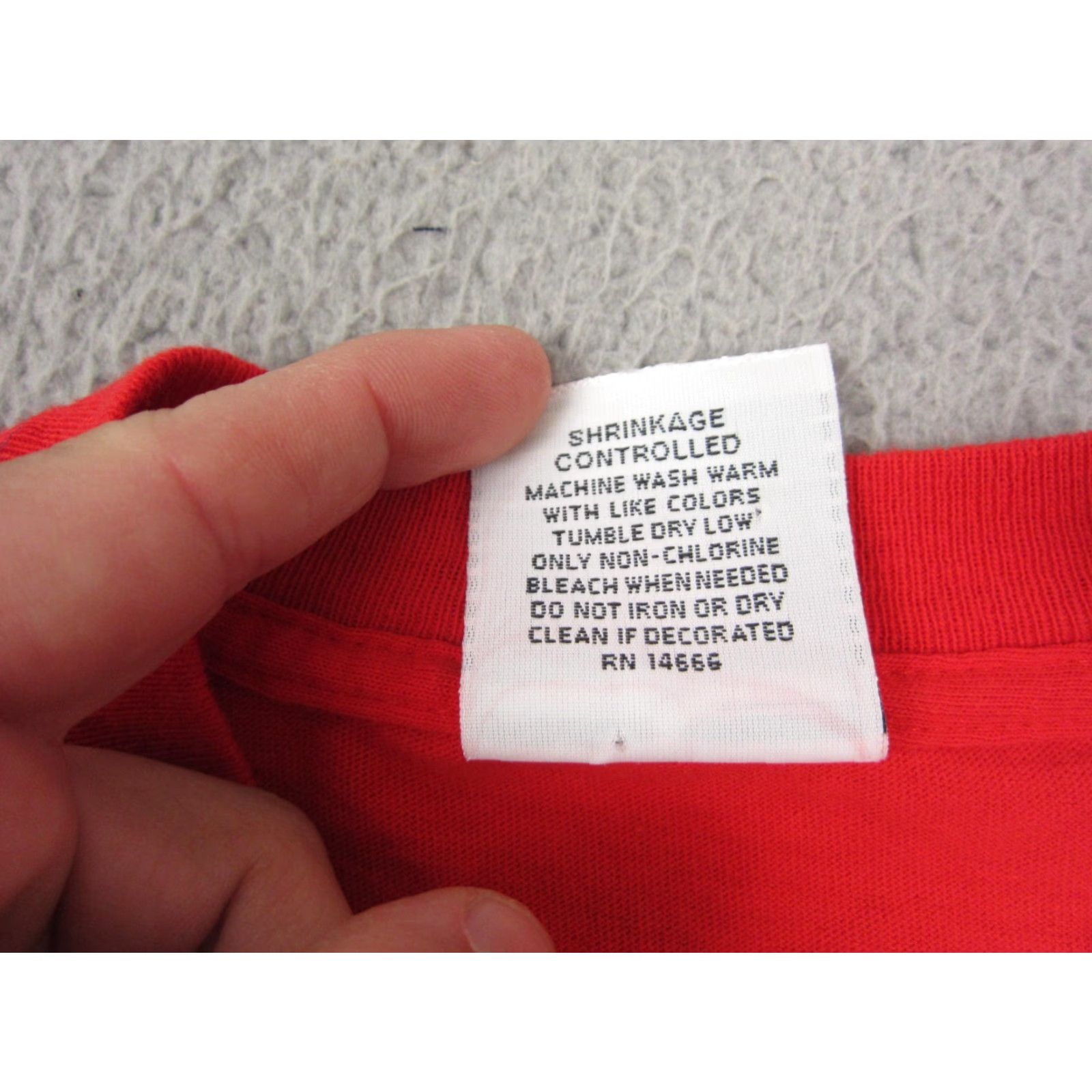 Lee VINTAGE Lee Shirt Womens Small Red Mens 90s Blank Heavyweight Cotton Casual Shirt S Red 80s 90s School Womens Size S / US 4 / IT 40 - 4 Thumbnail