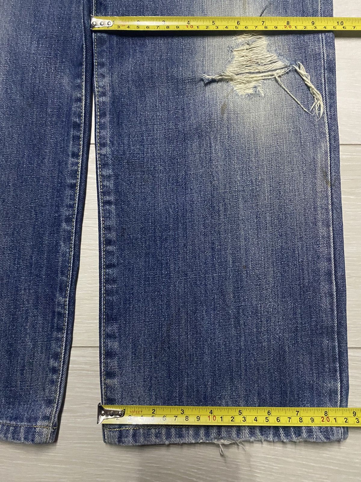 Uniqlo Vintage Japanese Brand Uniqlo S002 Faded Distressed Baggy Size US 36 / EU 52 - 14 Thumbnail