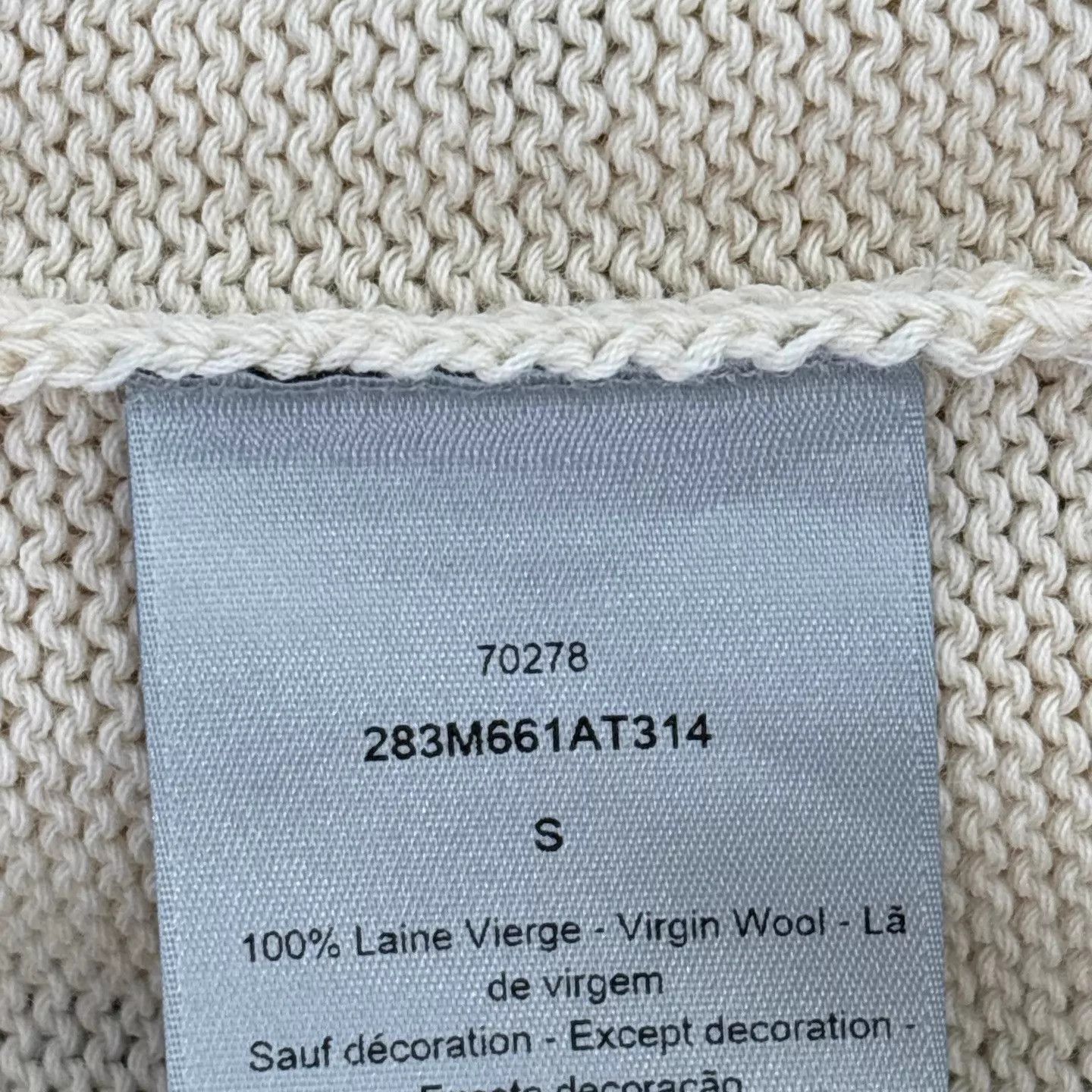 Dior Dior x TS Little Devil Print Cream Knit Sweater S Size US S / EU 44-46 / 1 - 6 Thumbnail
