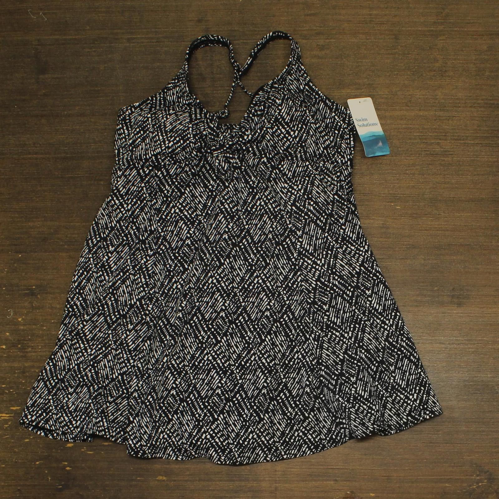 Other Nwt Swim Solutions Bow One Piece Swimsuit Black / White 14 Size ONE SIZE - 1 Thumbnail