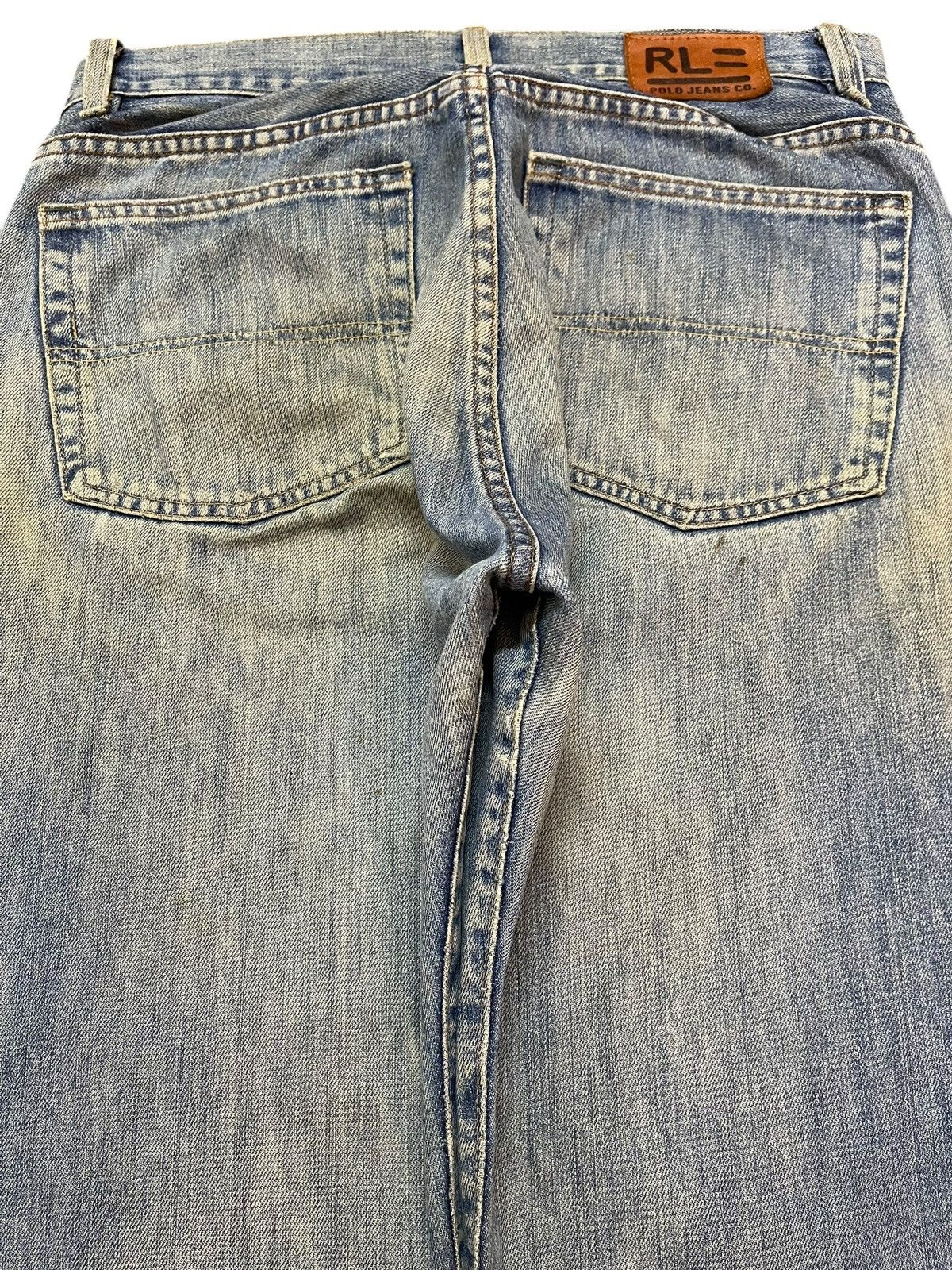Polo Ralph Lauren Vintage RL Polo Ralph Lauren Mud Wash Distress Baggy Jeans Size US 32 / EU 48 - 5 Thumbnail