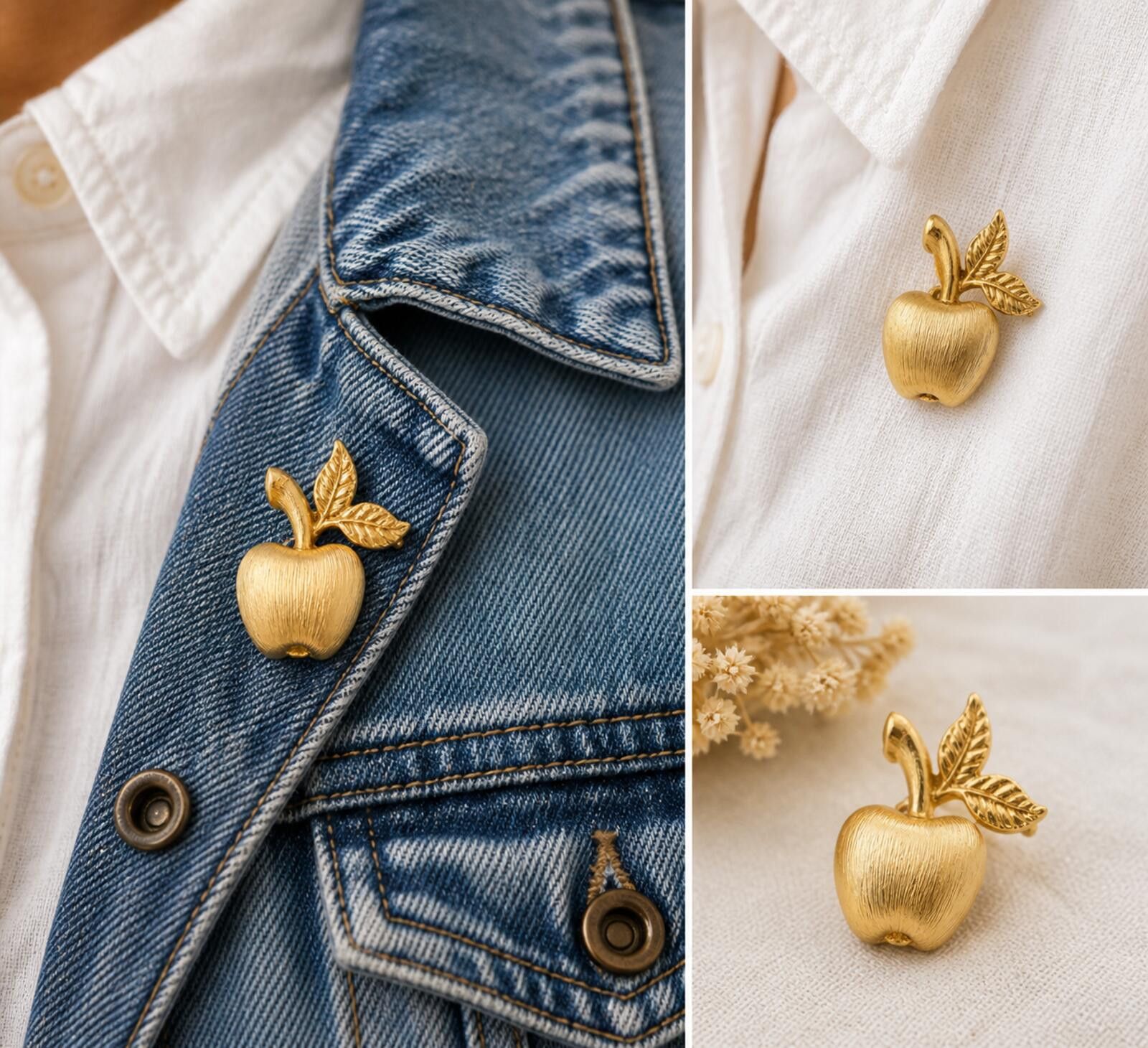 Other Vintage Avon Gilded Apple Gold Tone Brooch 1974 Size ONE SIZE - 5 Thumbnail