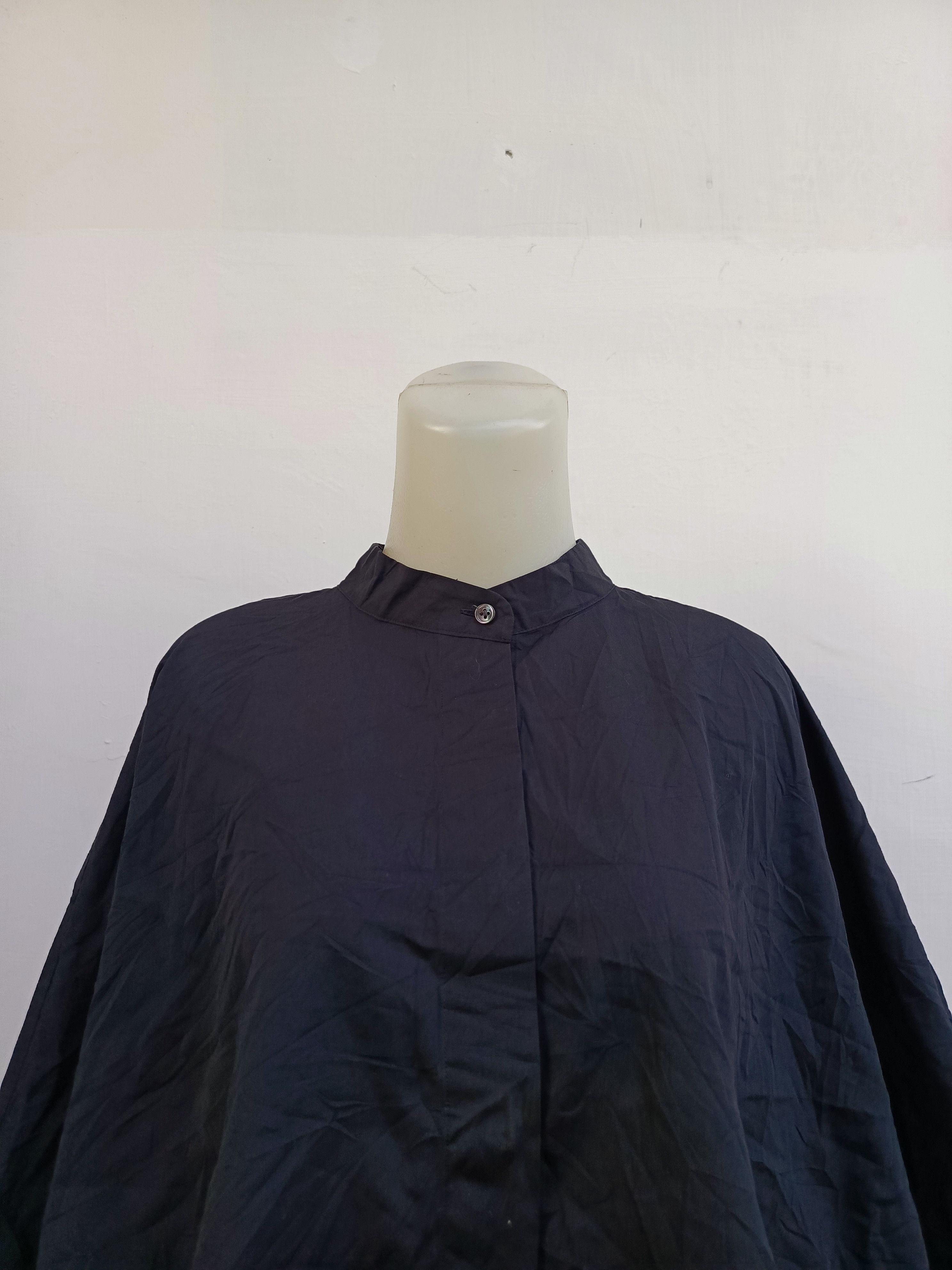 Japanese Brand +J uniqlo Black Oversized Blouse Japanese Avant garde Size M / US 6-8 / IT 42-44 - 2 Thumbnail