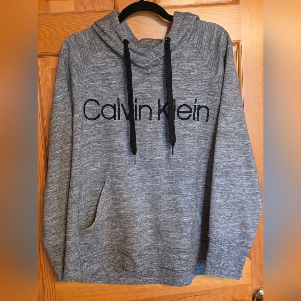 Calvin Klein Calvin Klein Gray Logo Hoodie Size XL / US 12-14 / IT 48-50 - 1 Thumbnail