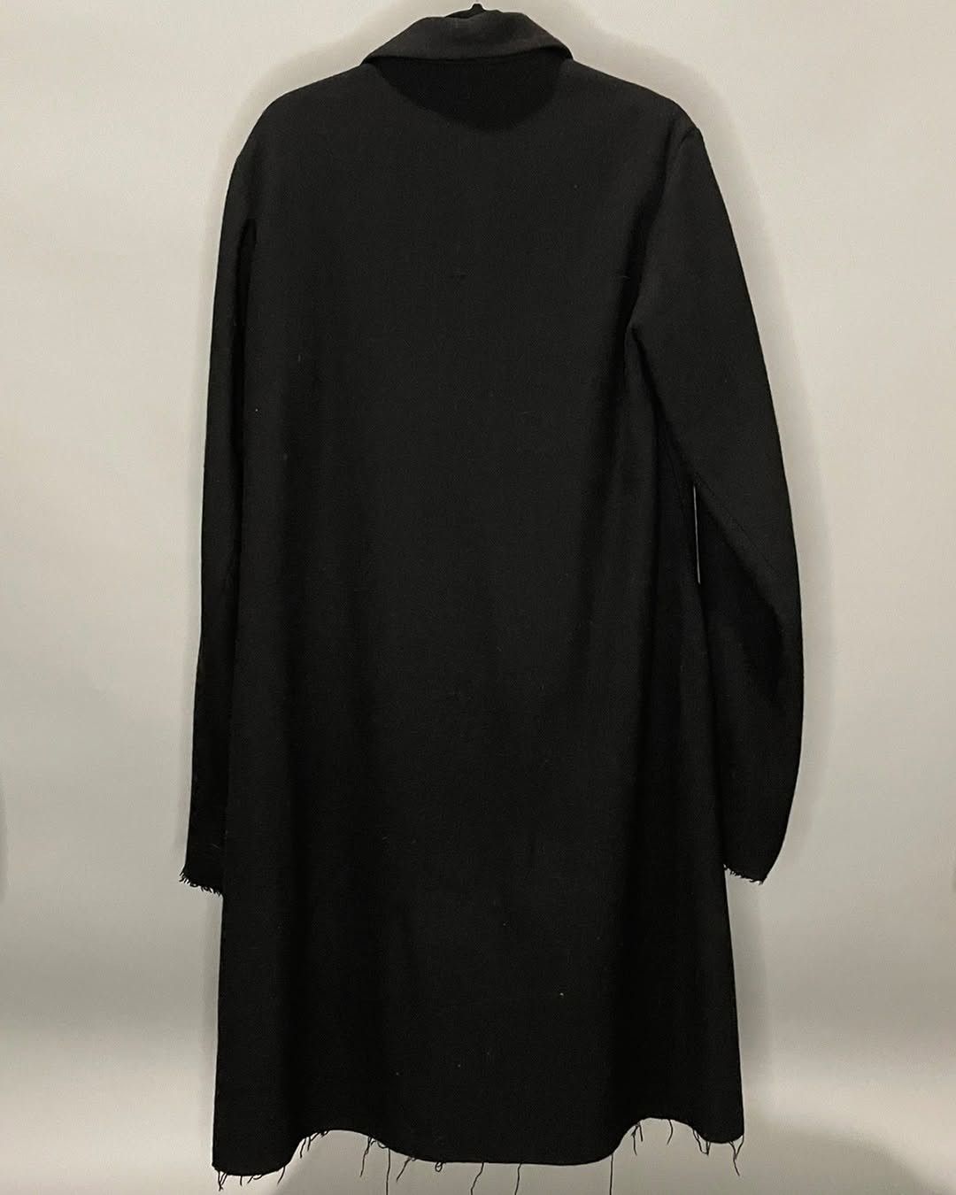 Ma+ M.A+ Black Double Layer Wool Coat Size US M / EU 48-50 / 2 - 3 Thumbnail