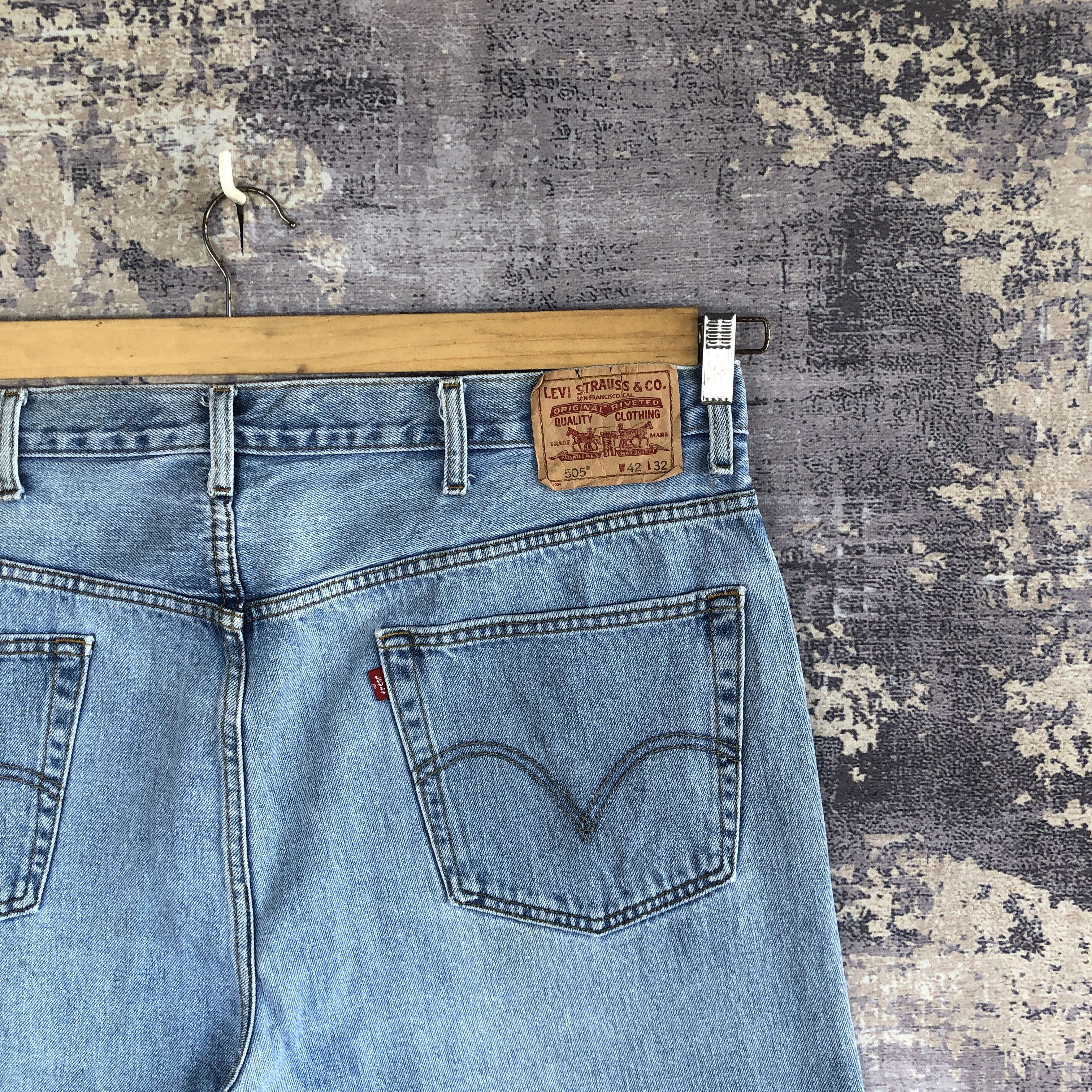 Levi's Vintage Y2K Levis Faded Jeans Levi's 505 Light Wash Denim Size US 44 / EU 60 - 5 Thumbnail