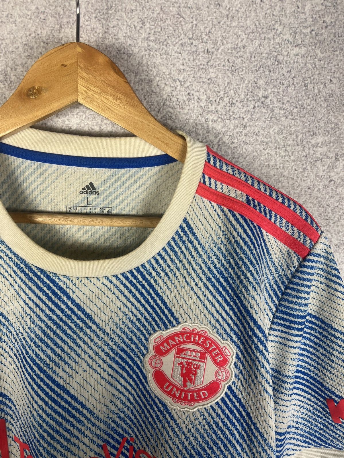 Adidas Manchester United Adidas 2021 22 Away Jersey Football Shirt Size US L / EU 52-54 / 3 - 3 Thumbnail