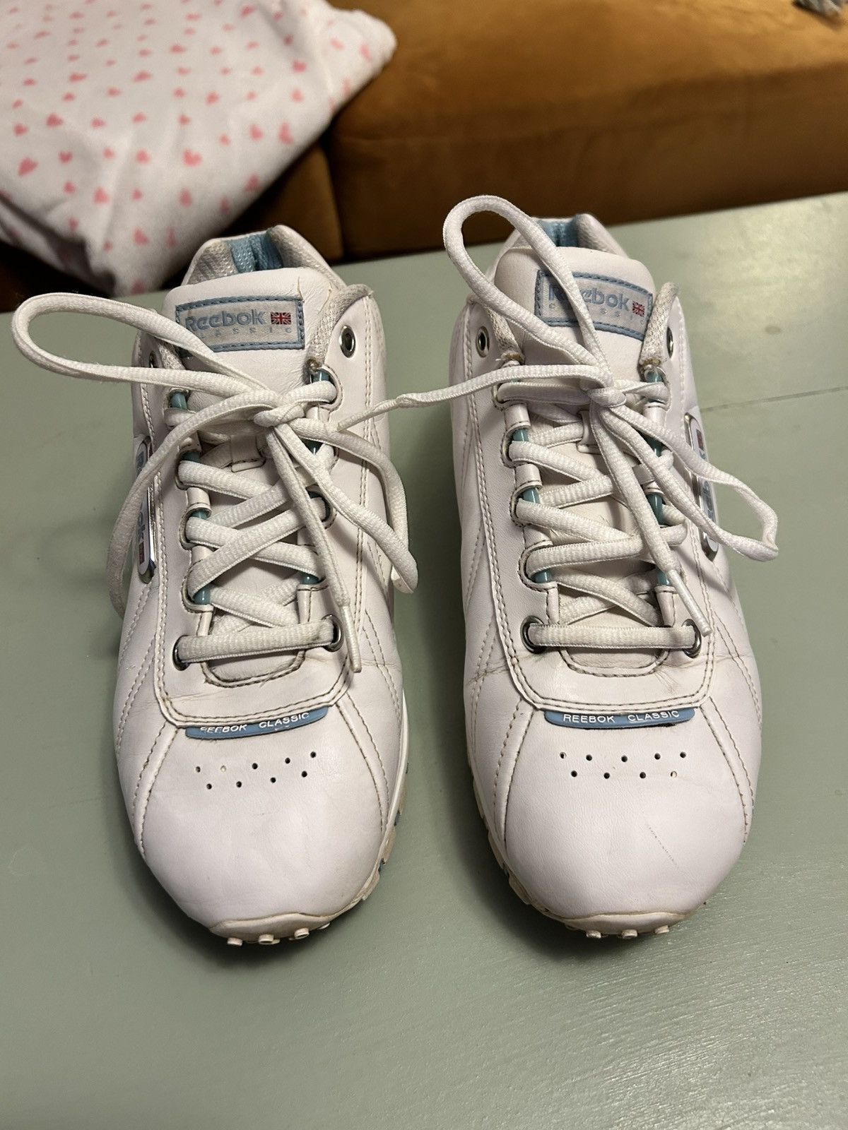 Reebok White leather reeboks Size US 9 / IT 39 - 3 Thumbnail