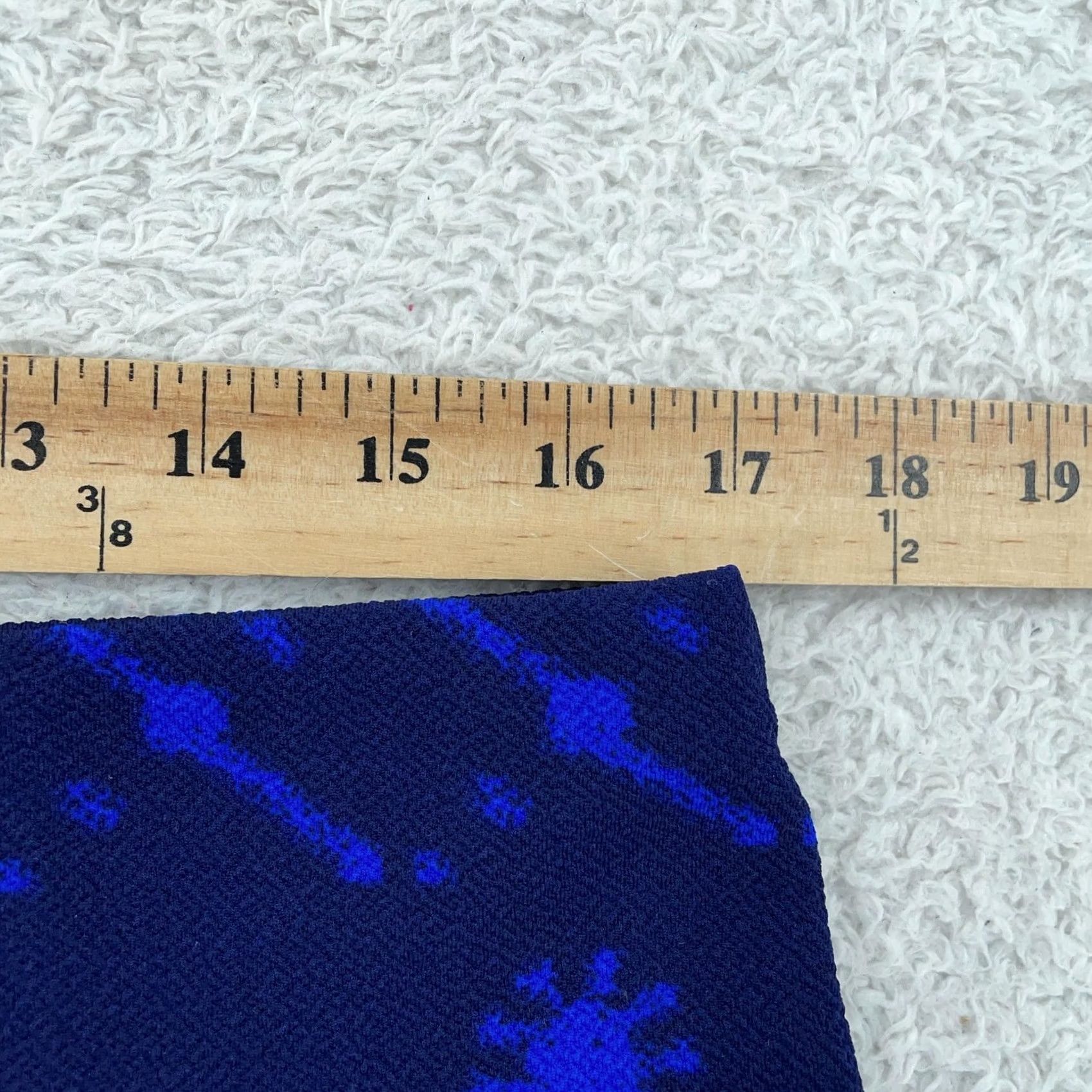 Vintage LuLaRoe Skirt Pencil Womens XL Navy Blue Geometric Pull On Stretch Knee Length Elastic Waist Casual Business Spring 90s? Size 40" / US 18 - 3 Thumbnail