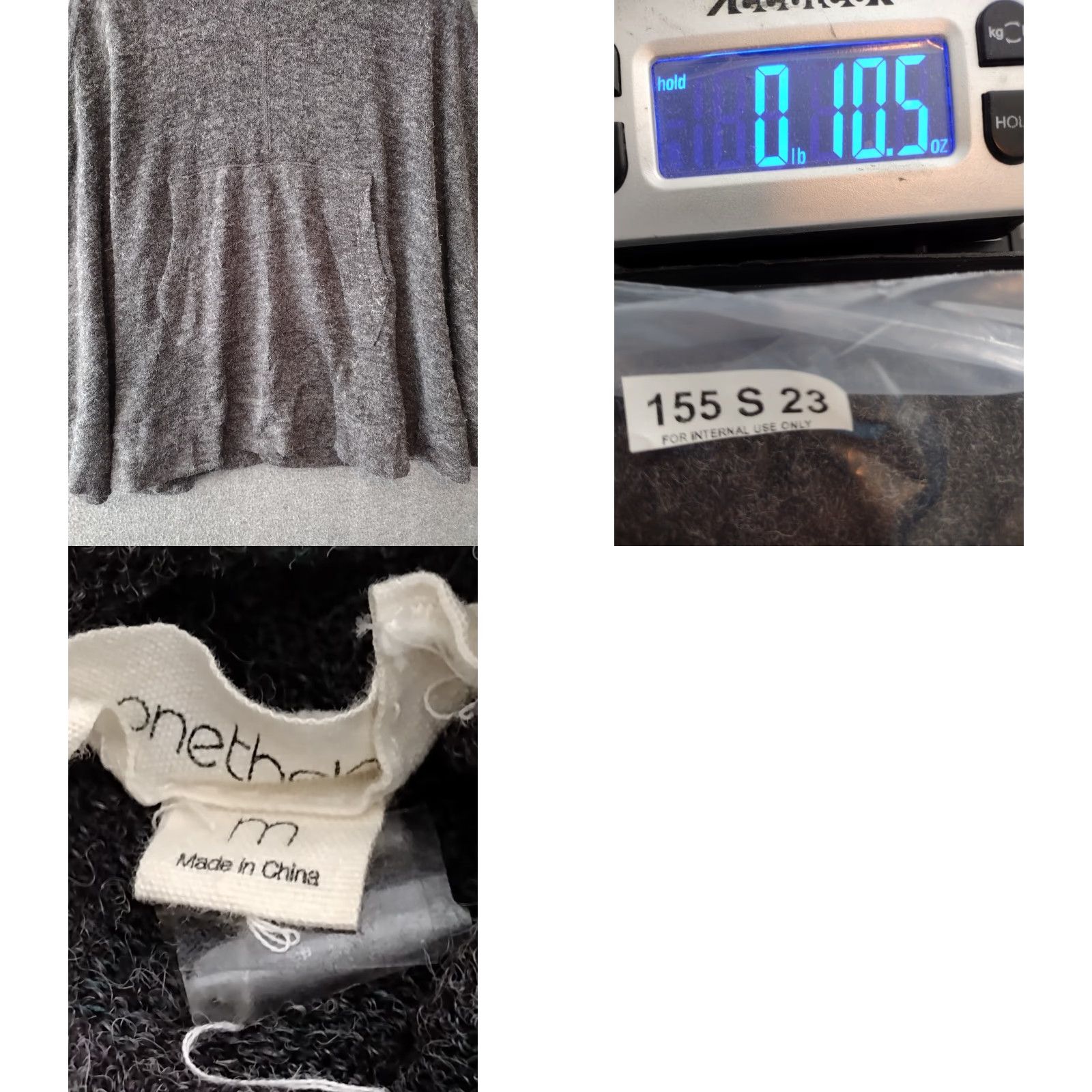 Vintage One The Land Poncho Women's Gray Size M Size M / US 6-8 / IT 42-44 - 8 Thumbnail