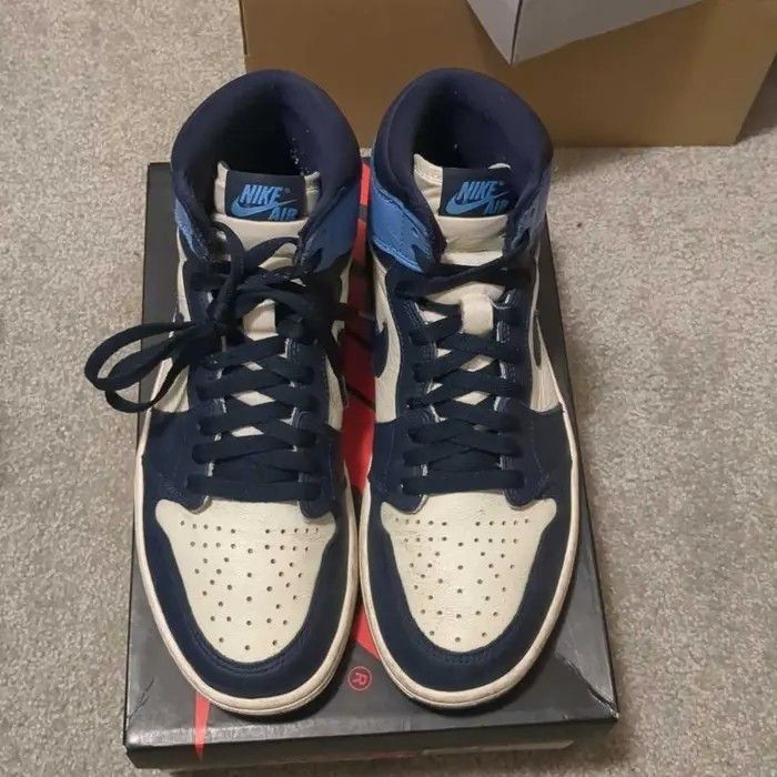 Jordan Brand Jordan 1 Retro High OG Obsidian 555088 140 Size 9 US Men Size US 9 / EU 42 - 3 Thumbnail