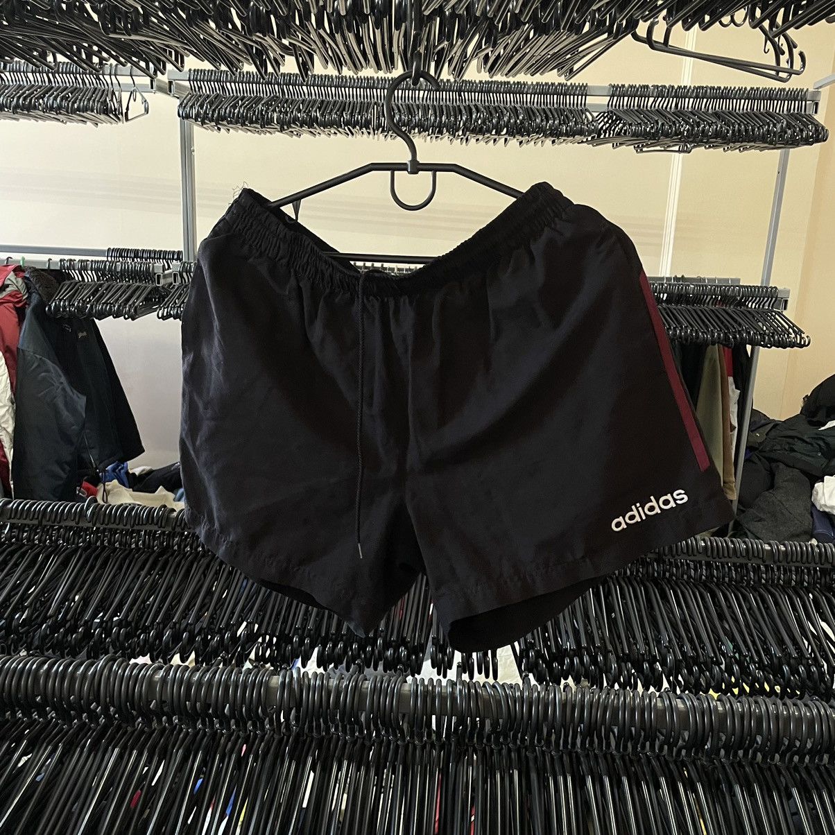Adidas × Vintage 90s adidas short black Olympic shorts retro Germany Yugoslav Size US 28 / EU 44 - 1 Thumbnail