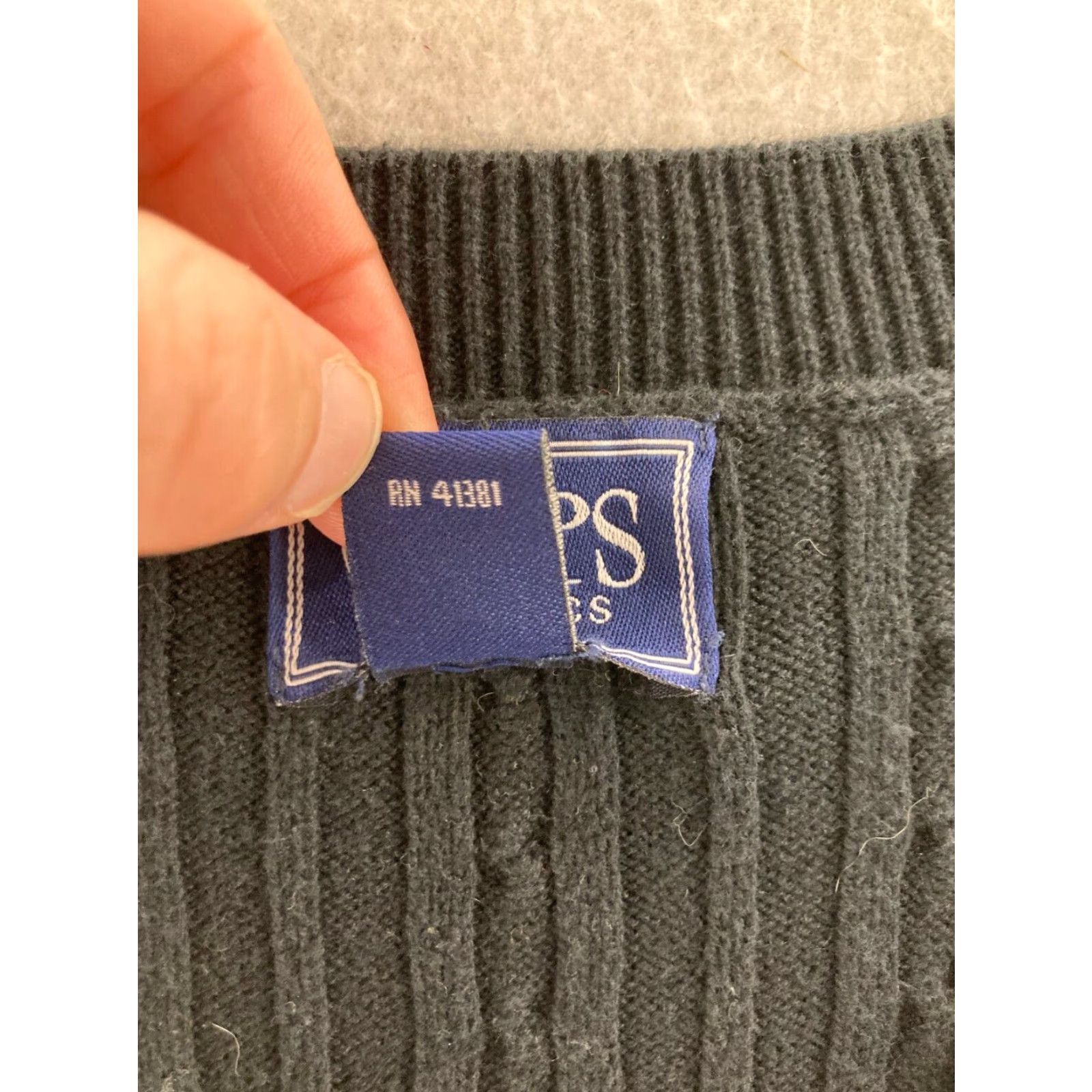 Chaps Chaps Classics Cable Knit Pullover Sweater Womens XL Navy Blue Size XL / US 12-14 / IT 48-50 - 4 Thumbnail