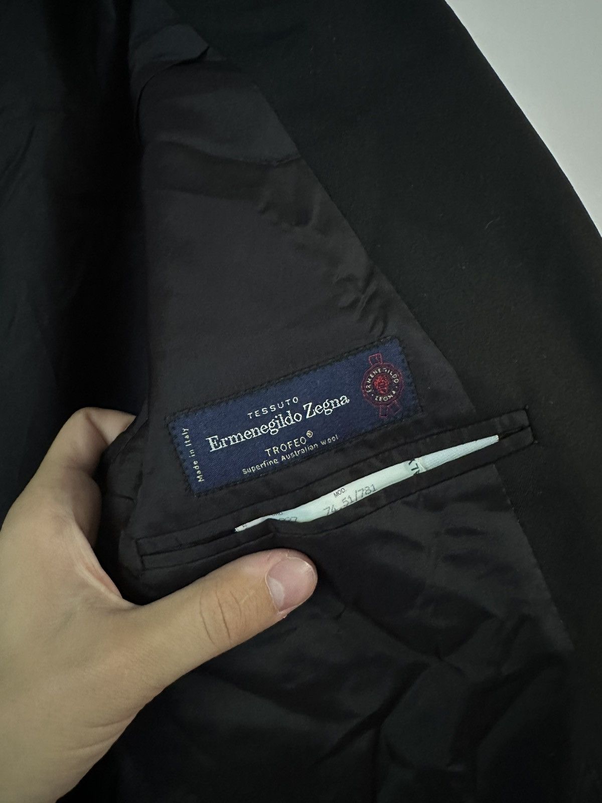 Ermenegildo Zegna Ermenegildo Zegna Classic Luxury Wool Blazer Made in Italy Size 44R - 8 Thumbnail