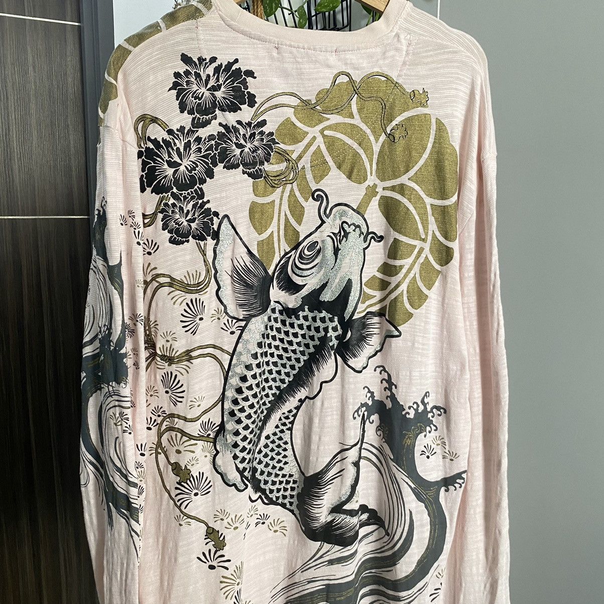 Japanese Brand Vintage Y2K Japanese Traditional Koi Fish Design L/S Tshirt Size US XL / EU 56 / 4 - 3 Thumbnail