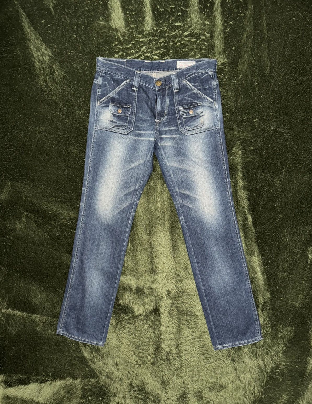 Edwin [M] EDWIN Pocket Detail Washed Denim Pants MADE IN JAPAN Size US 30 / EU 46 - 1 Thumbnail