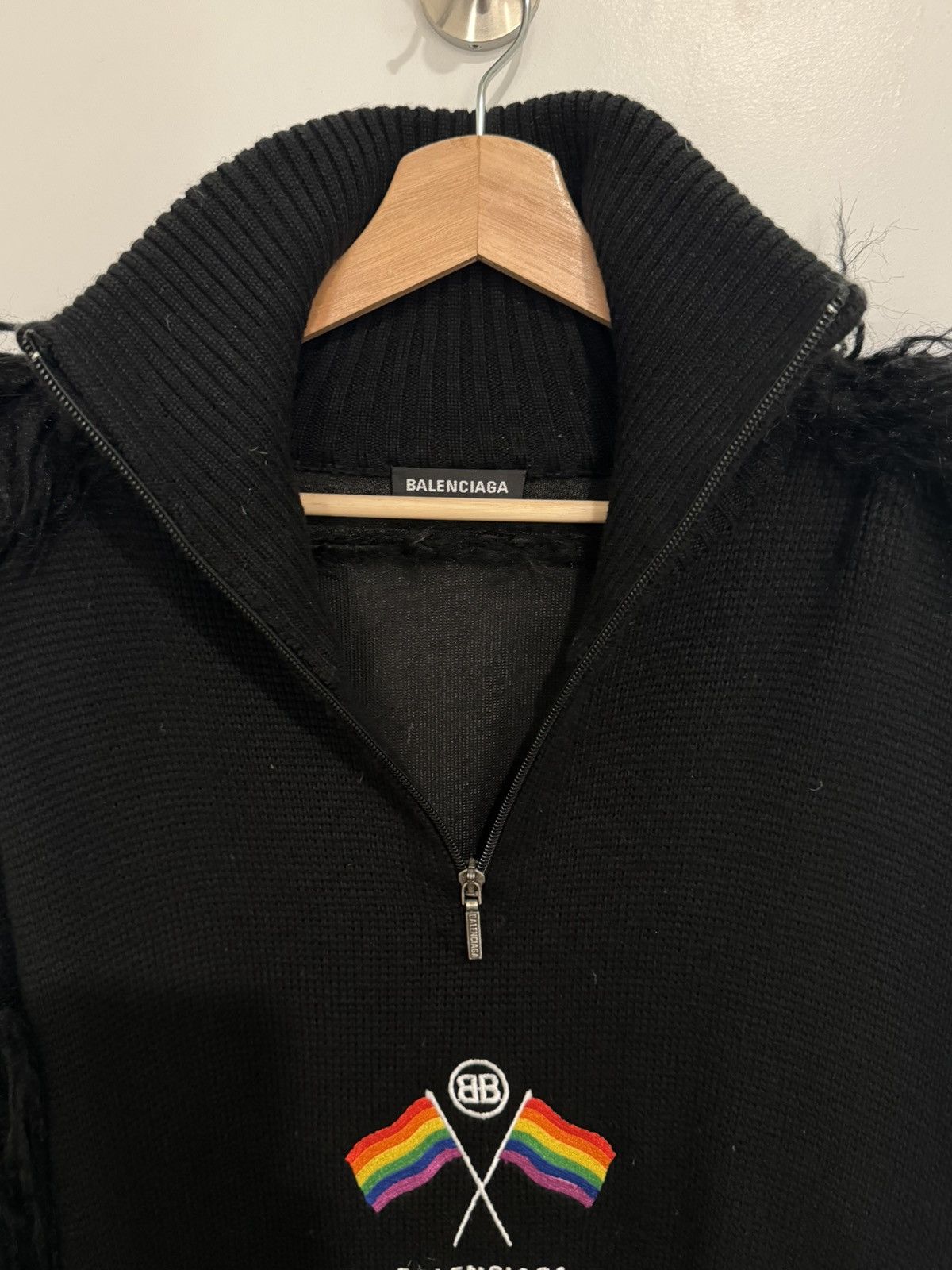 Balenciaga × Vetements Balenciaga AW18 LGBTQ faux fur sweater Size US S / EU 44-46 / 1 - 4 Thumbnail
