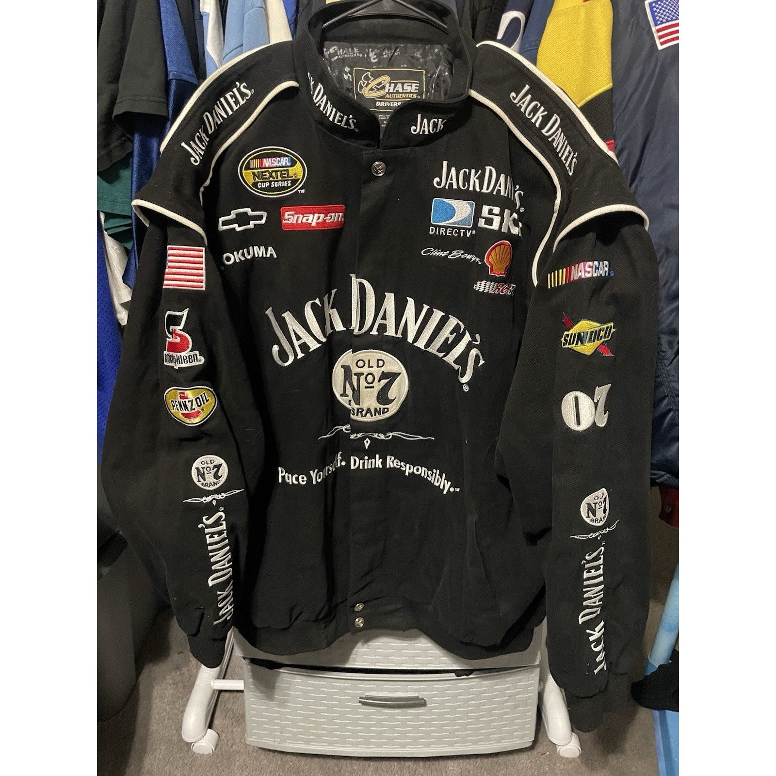 Chase Authentics Size 3XL- Chase Authentics NASCAR Mens Jack Daniels Jacket Size US XXL / EU 58 / 5 - 1 Thumbnail