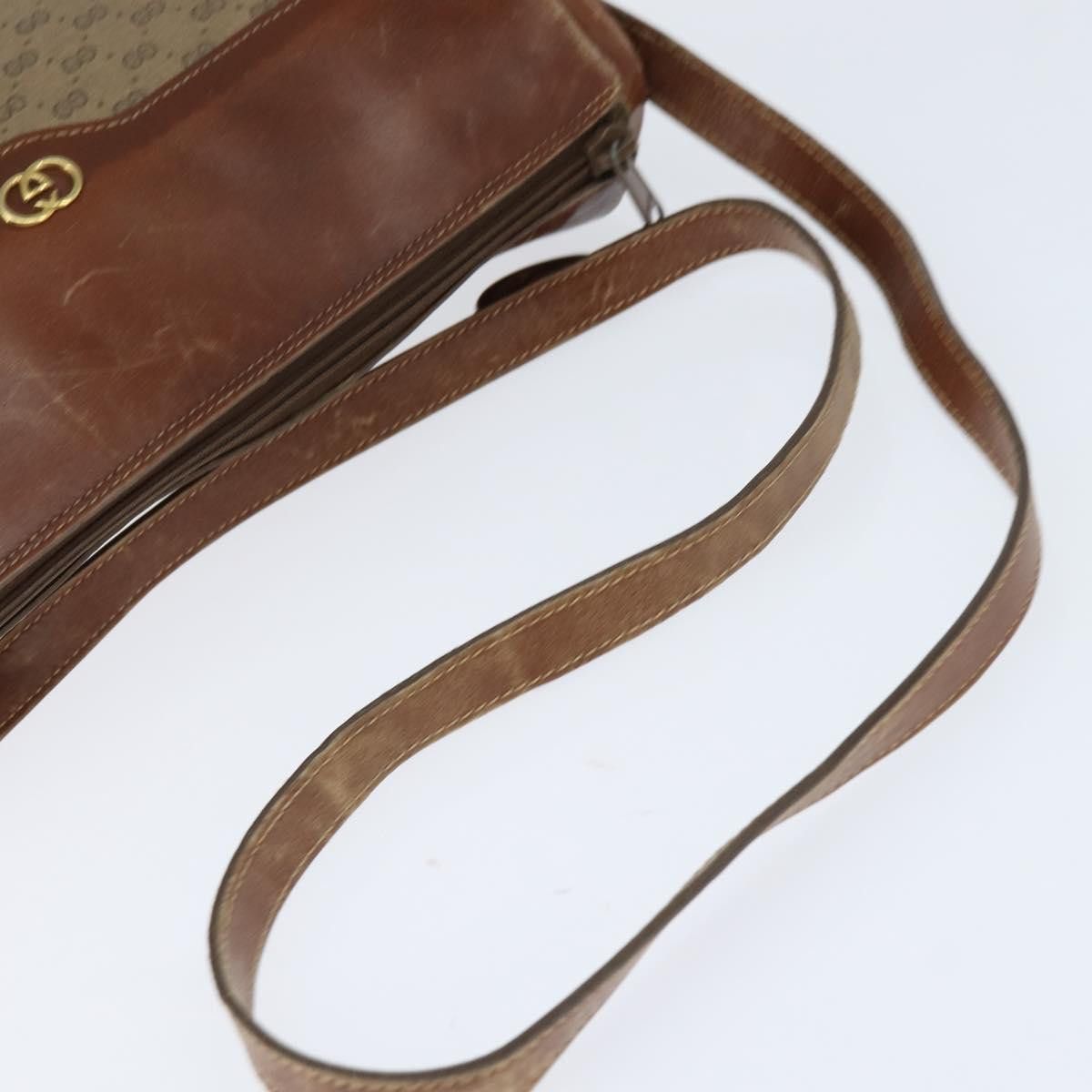 Gucci GUCCI Micro GG Supreme Shoulder Bag Pvc Beige Gold 001 984 Size ONE SIZE - 7 Thumbnail