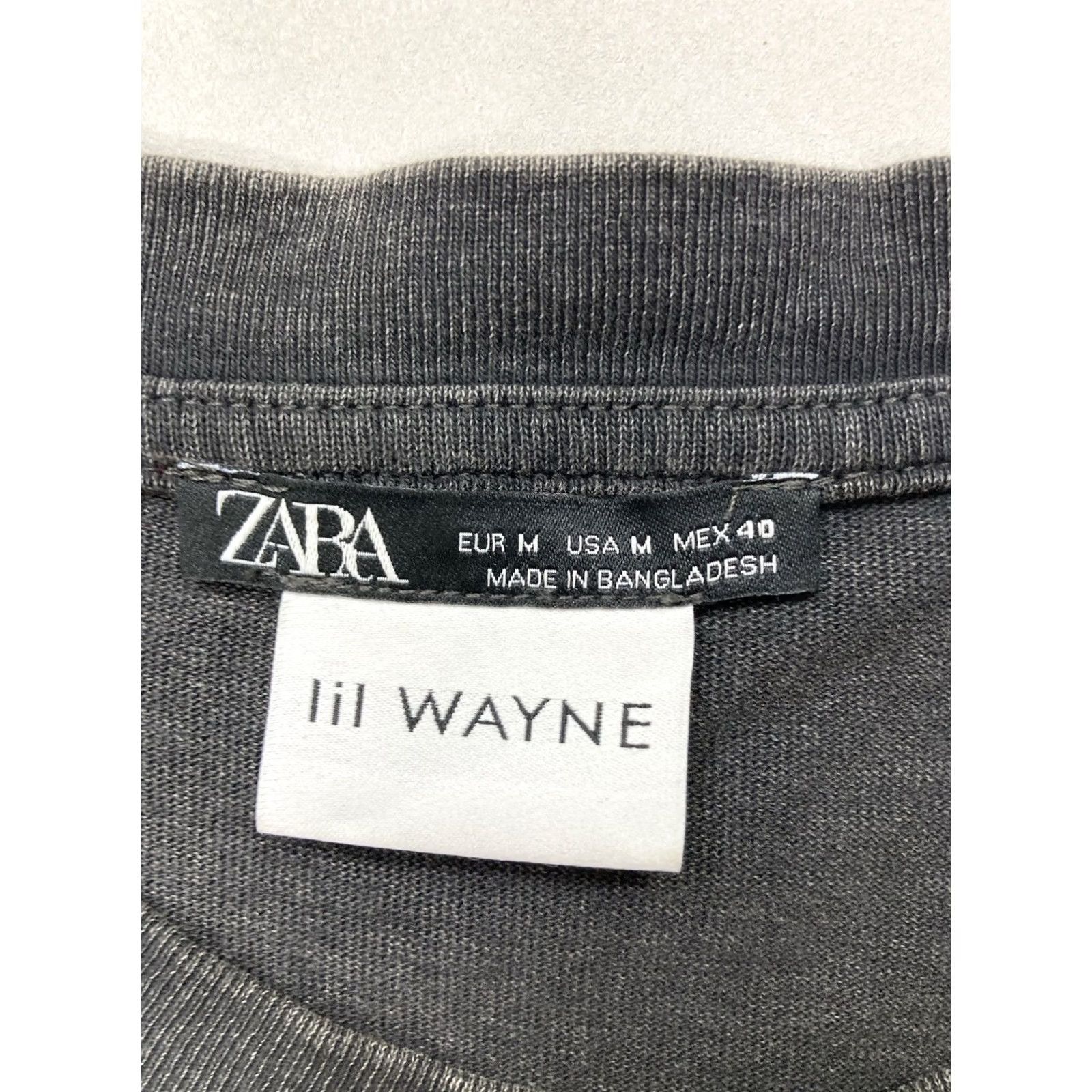 Zara VINTAGE Zara Lil Wayne Graphic T-shirt Men XL Oversized Black Wash Short Sleeve Music Size US XL / EU 56 / 4 - 4 Thumbnail