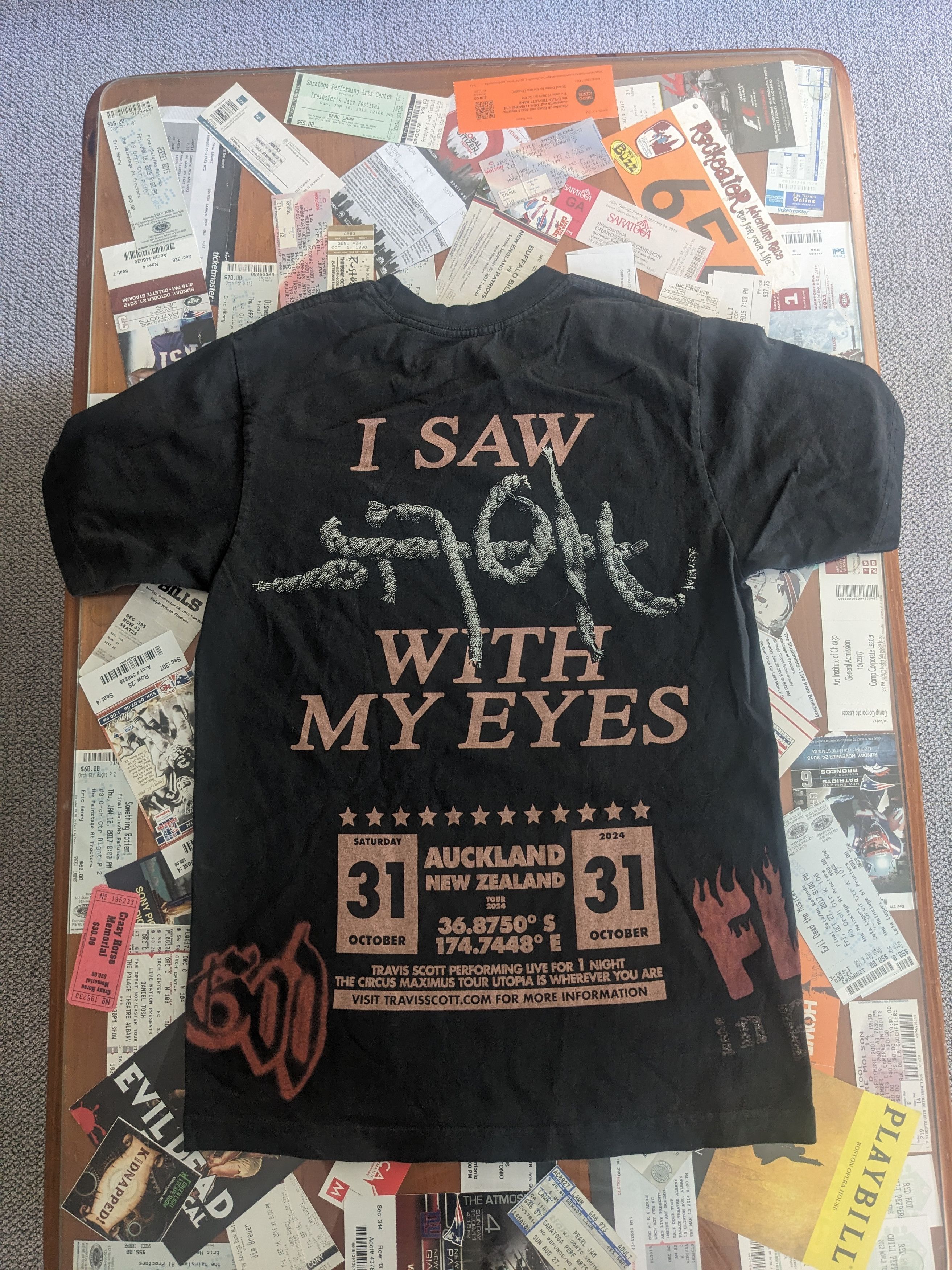 Travis Scott Travis Scott Utopia Tour Shirt From Auckland, New Zealand Size US S / EU 44-46 / 1 - 3 Thumbnail