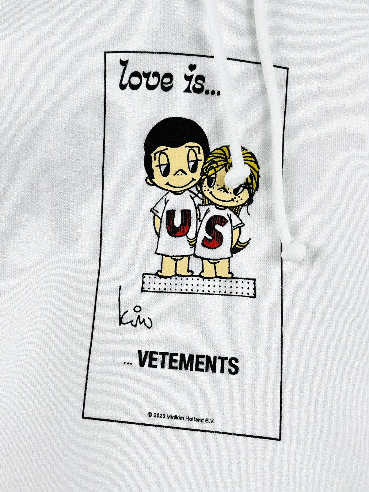 Vetements AW20 Vetements Love Is Us Minikim Holland Hoodie White Size US S / EU 44-46 / 1 - 3 Thumbnail