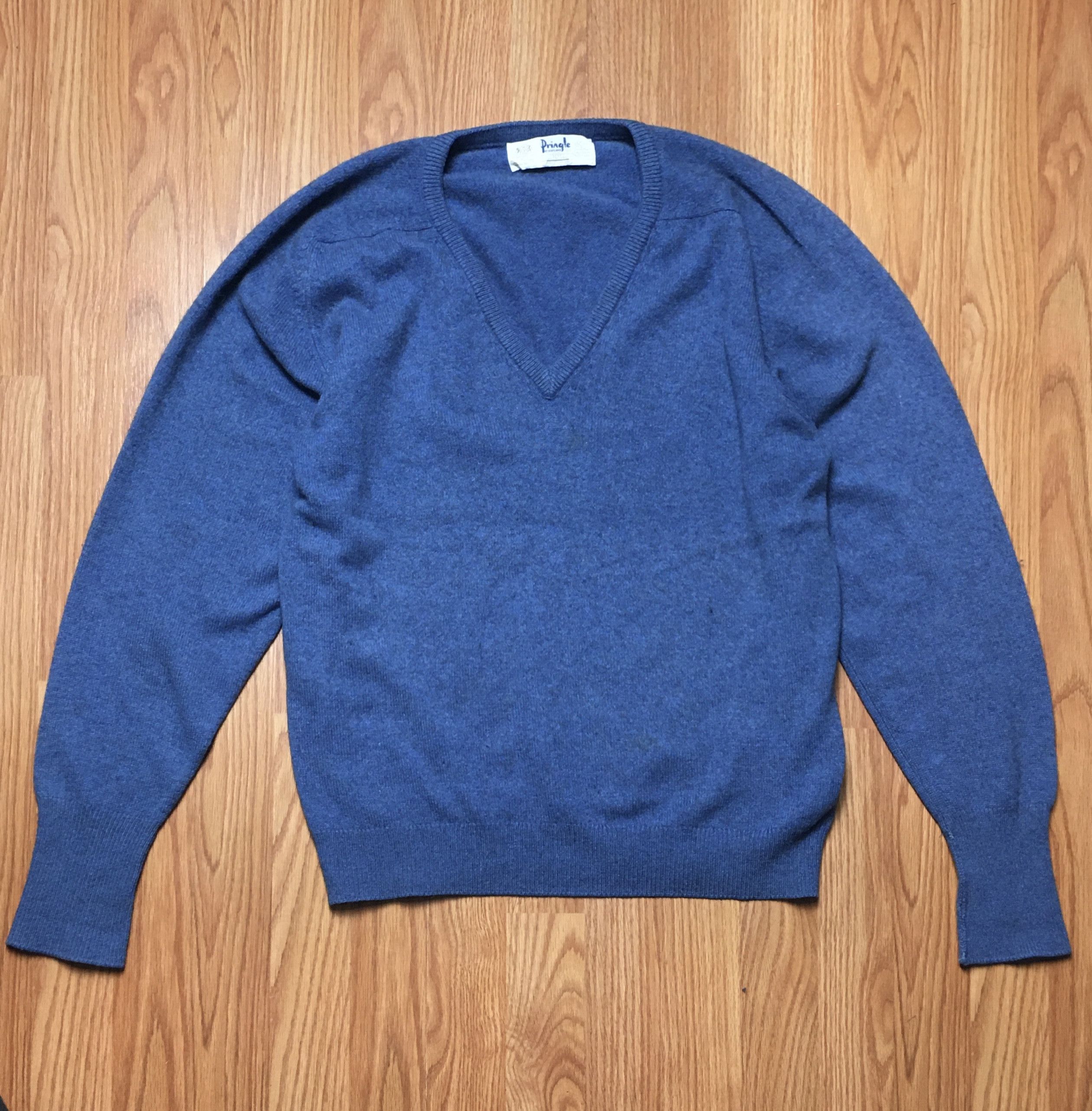 Pringle Of Scotland Pringle of Scotland Cashmere Blue Jumper Sweater Size 102cm Size US M / EU 48-50 / 2 - 1 Thumbnail