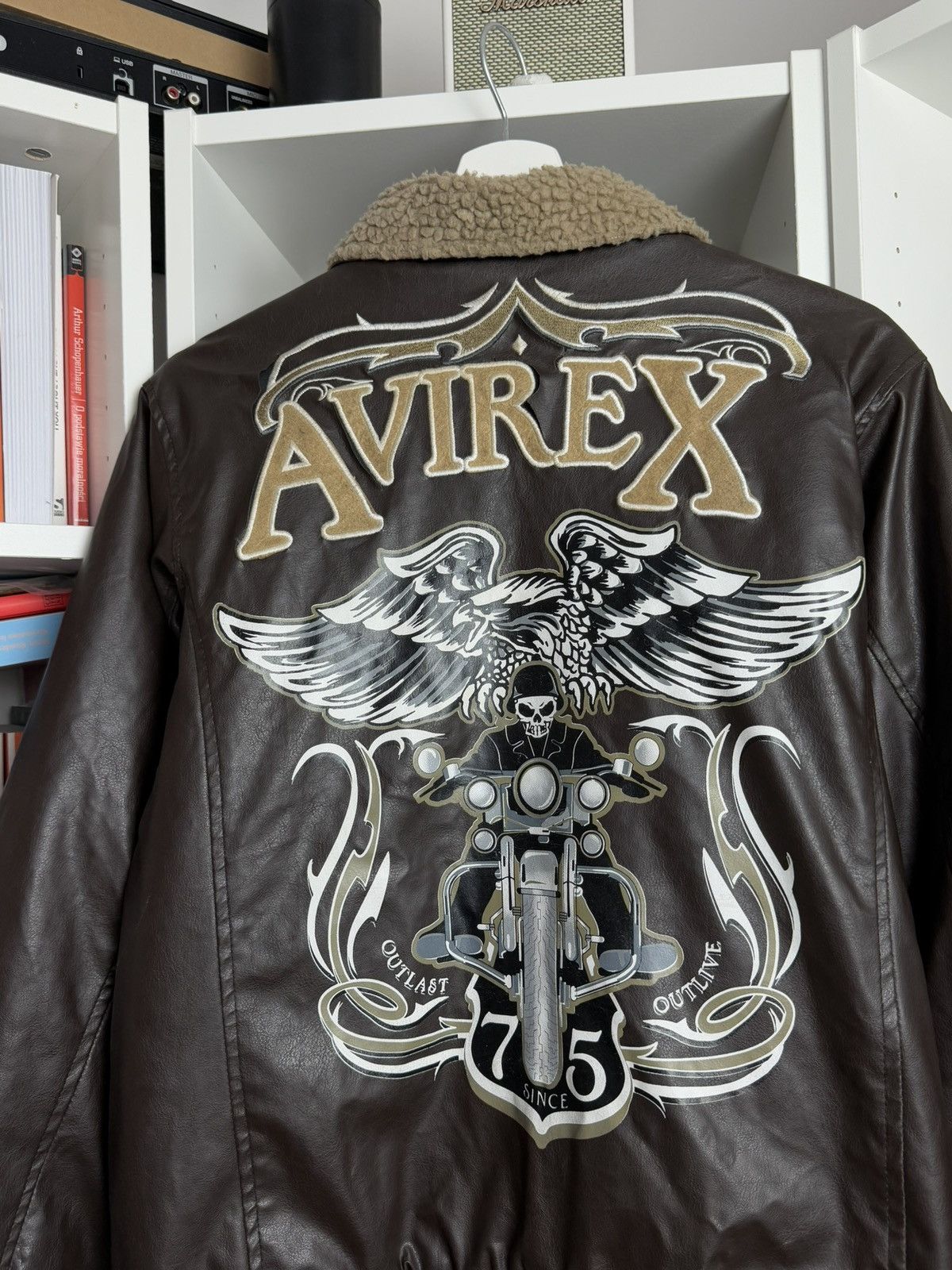 Avirex × Vintage Vintage y2k Avirex big logo bomber aviation jacket L fit S Size US S / EU 44-46 / 1 - 6 Thumbnail