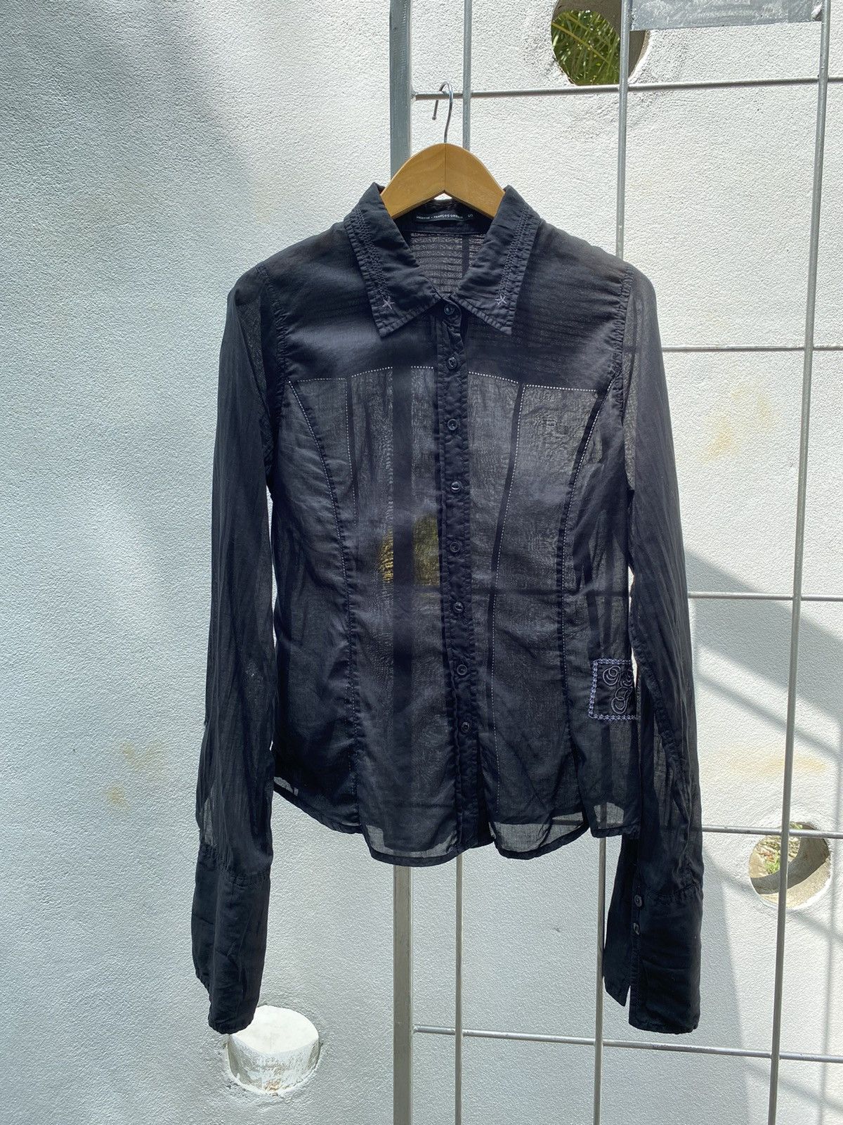 Marithe + Francois Girbaud MARITHE FRANÇOIS GIRBAUD black shirt Size ONE SIZE - 4 Thumbnail
