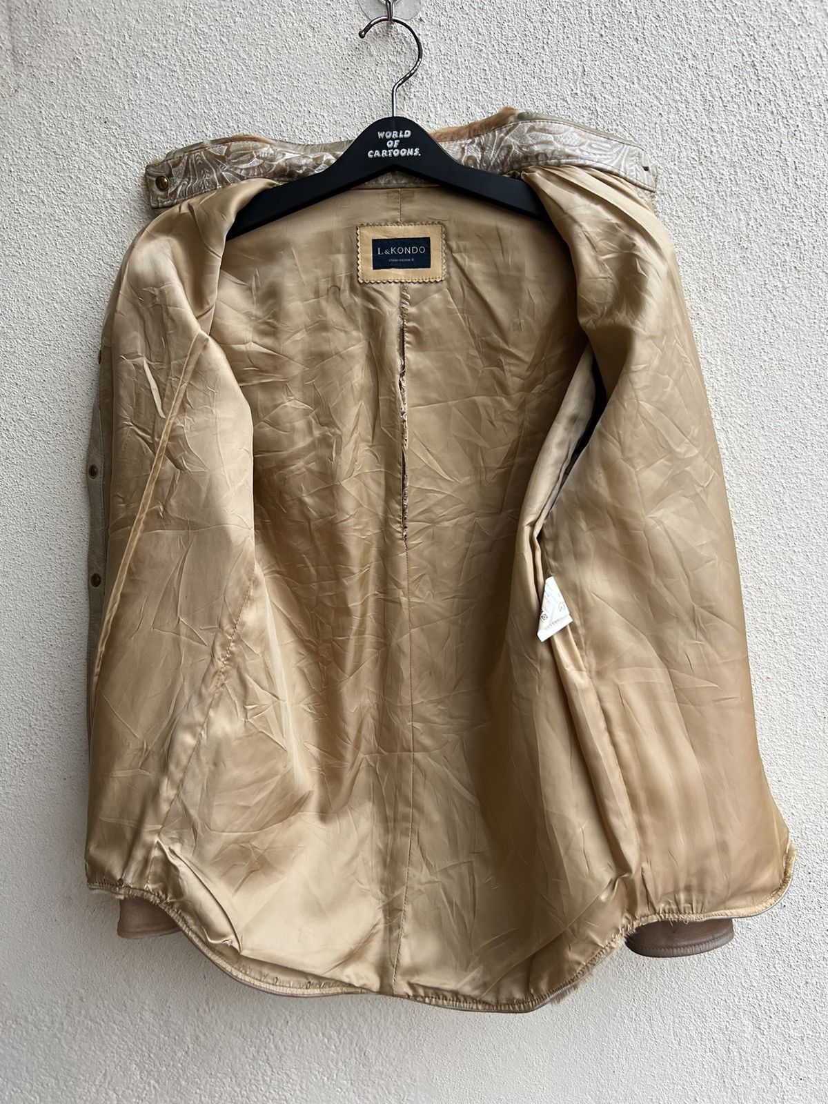 Freewheelers × Japanese Brand × Leather RARE!!! L & Kondo Japan Leather Animal Shirt Jacket Size US M / EU 48-50 / 2 - 16 Thumbnail